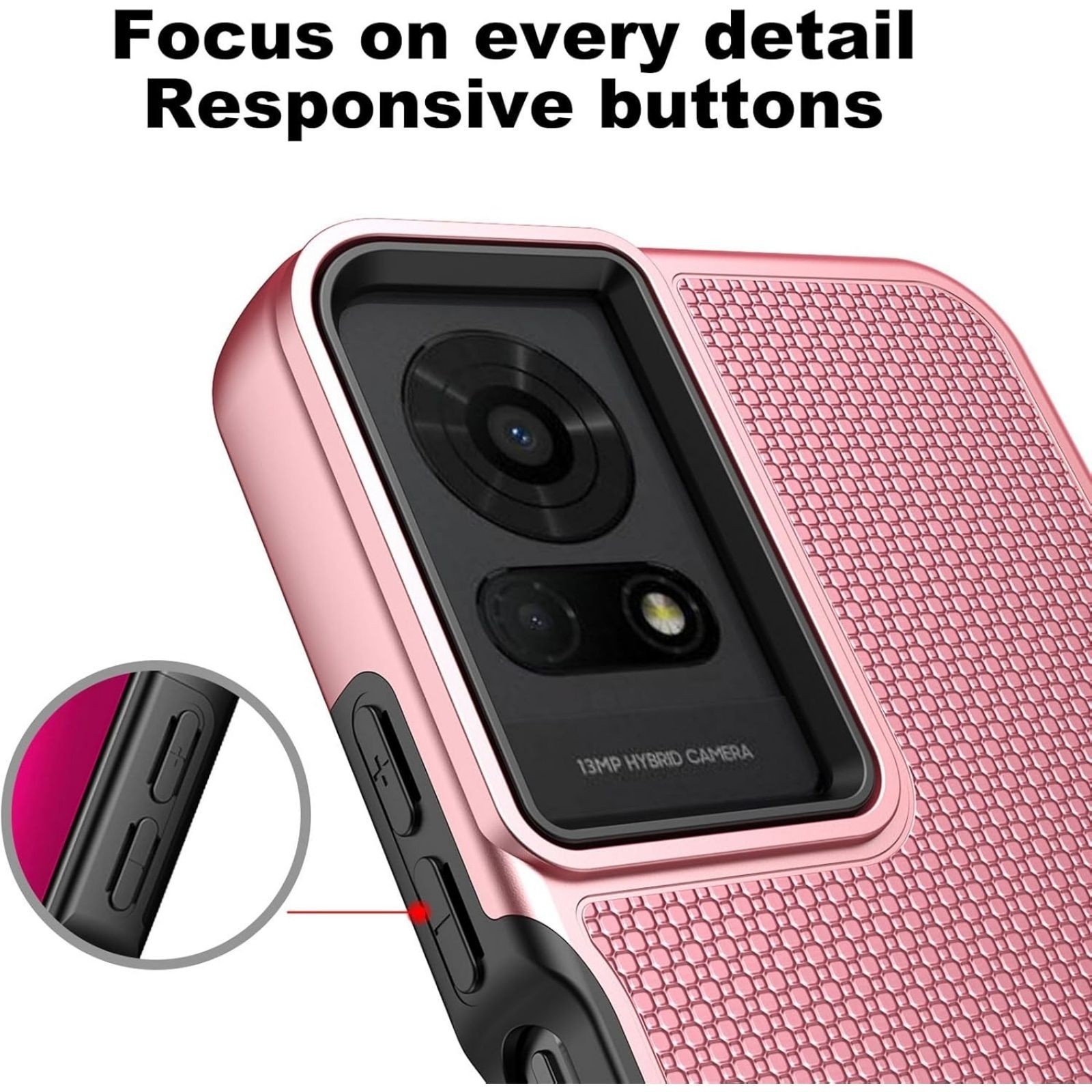 TCL K24/TCL K23/TCL 50 LE Phone Case, TCL T434D Case with Screen Protector