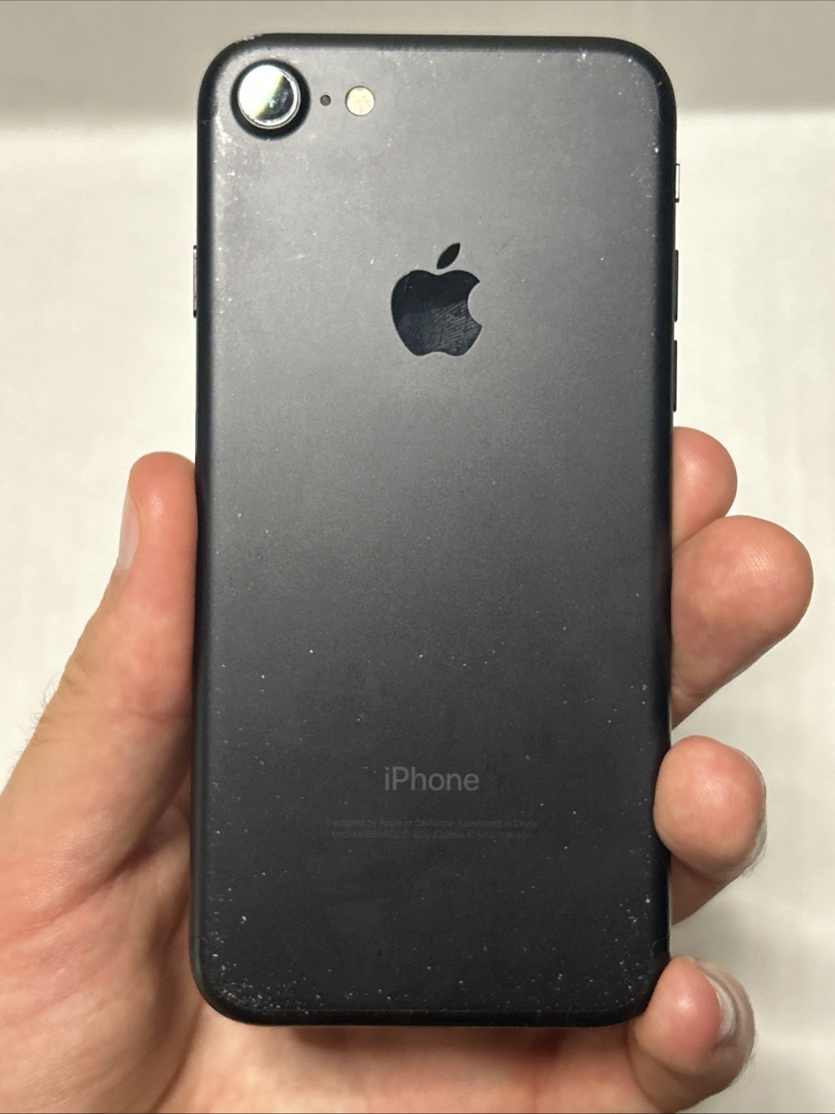 Apple iPhone 7 A1660 LOCKED Black Tested Works Unknown Storage