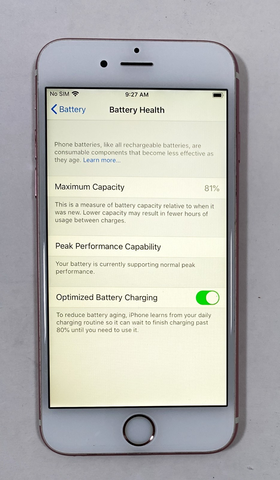 Apple iPhone 6s – 16 GB – Rose Gold Pink (U.S. Cellular) 16GB MKRF2LL/A A1633