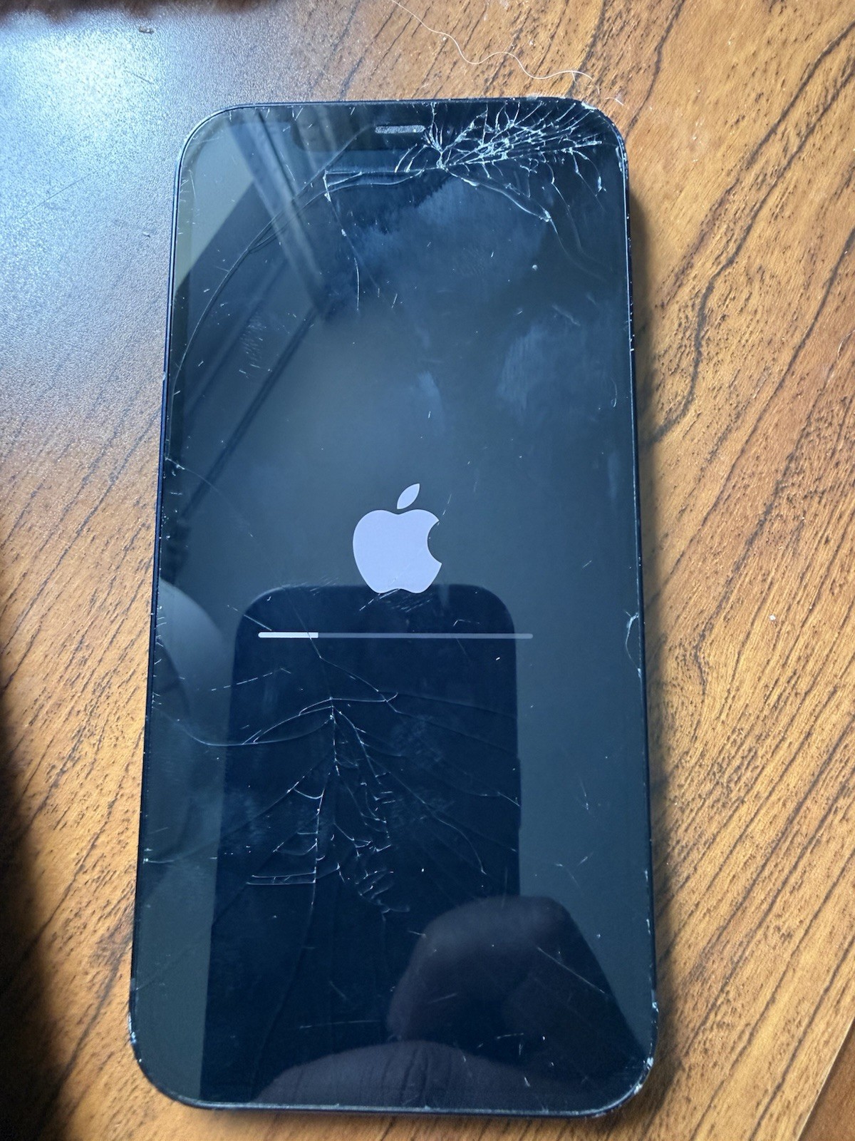 Apple iPhone 12 64GB AT&T Black iOS 12MP Cracked Screen