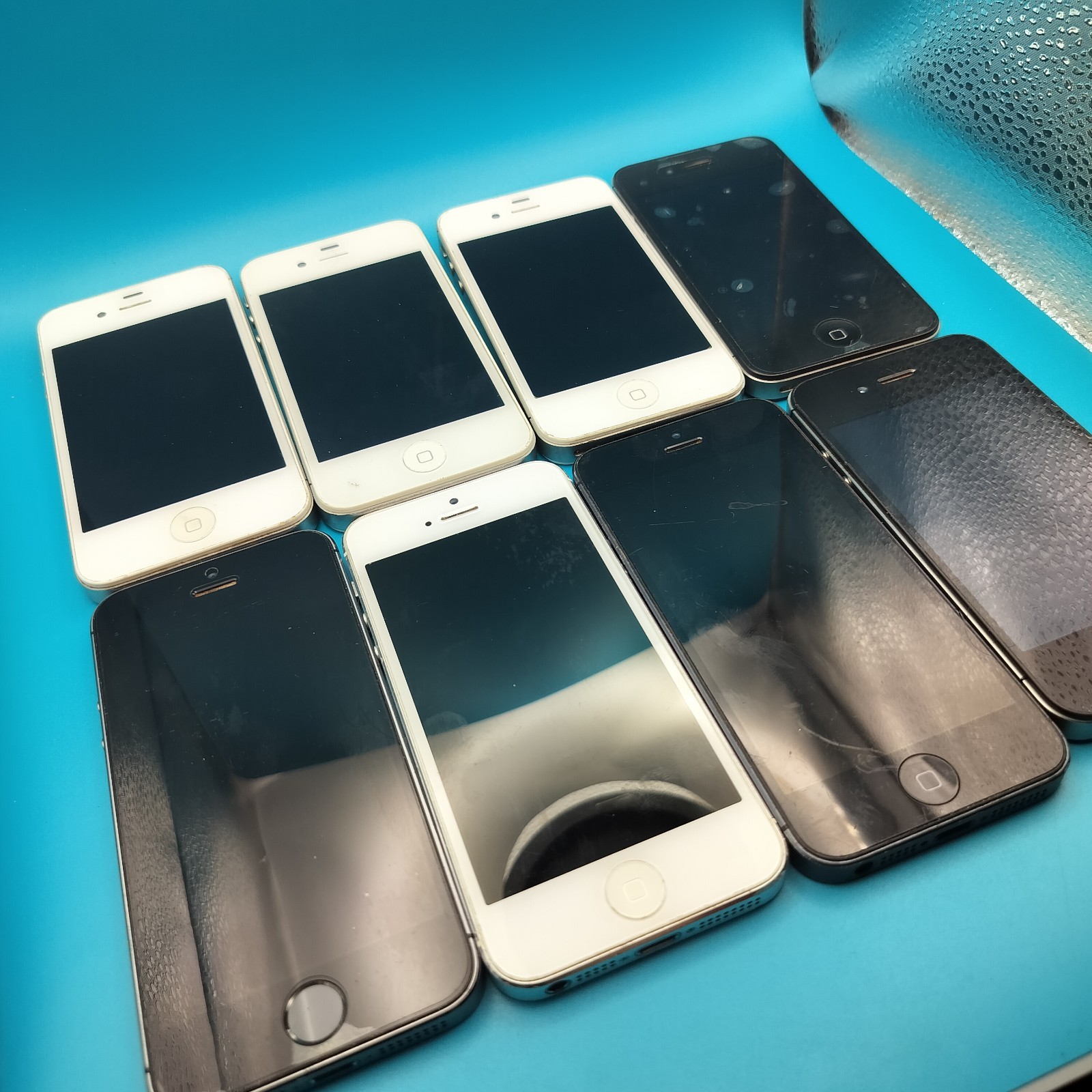 Apple IPhone Lot 8 Smartphones Mixed Models Parts Repair As Is Read Description