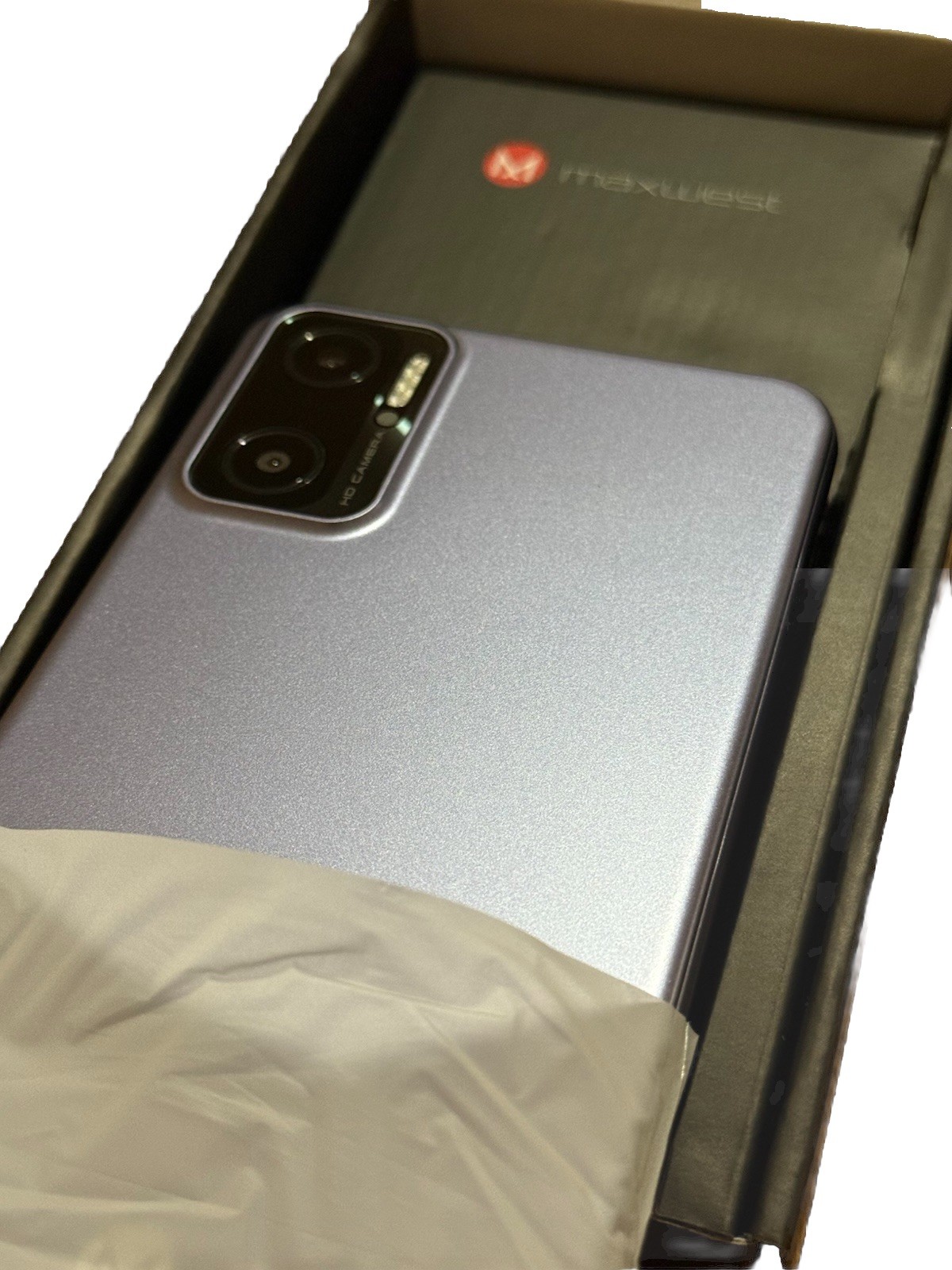 Open Box. Maxwest Nitro N62 PURPLE. 32GB (Unlocked) Dual SIM. Sealed Battery