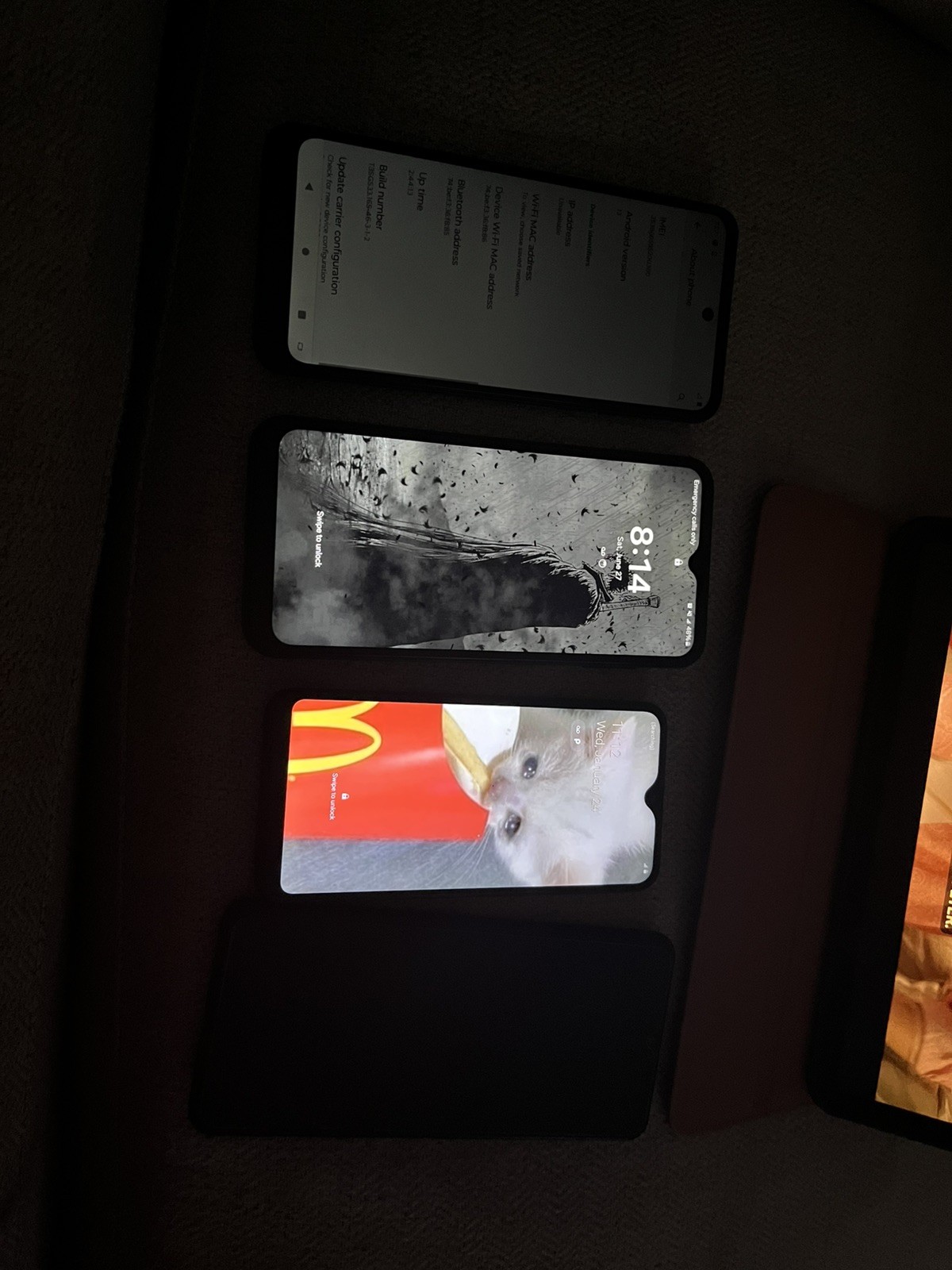 Lot of 4 Samsung & Motorola 1 UNLOCKED 3 Locked
