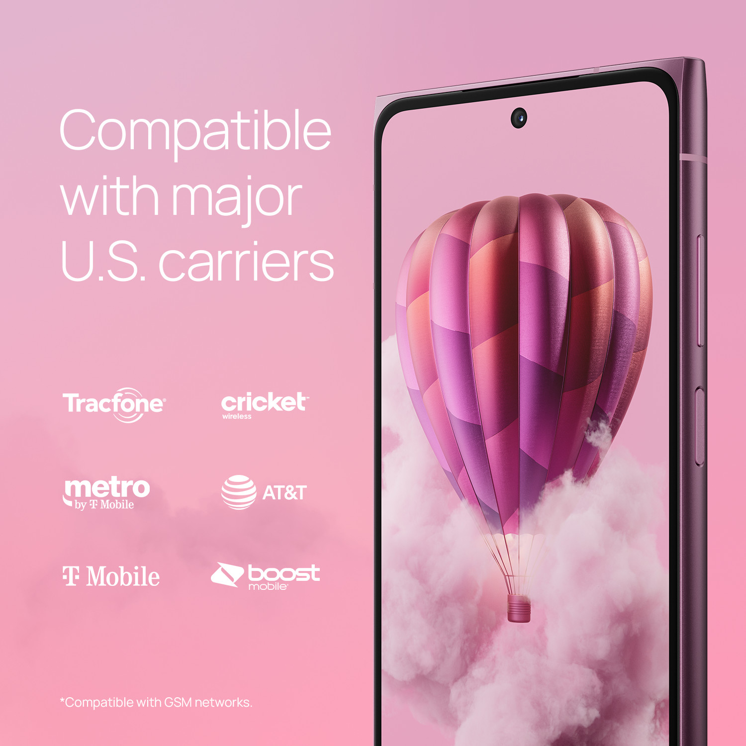 HMD Skyline 5G | Android 14 | Unlocked Smartphone | Dual SIM | 8/256GB | Pink