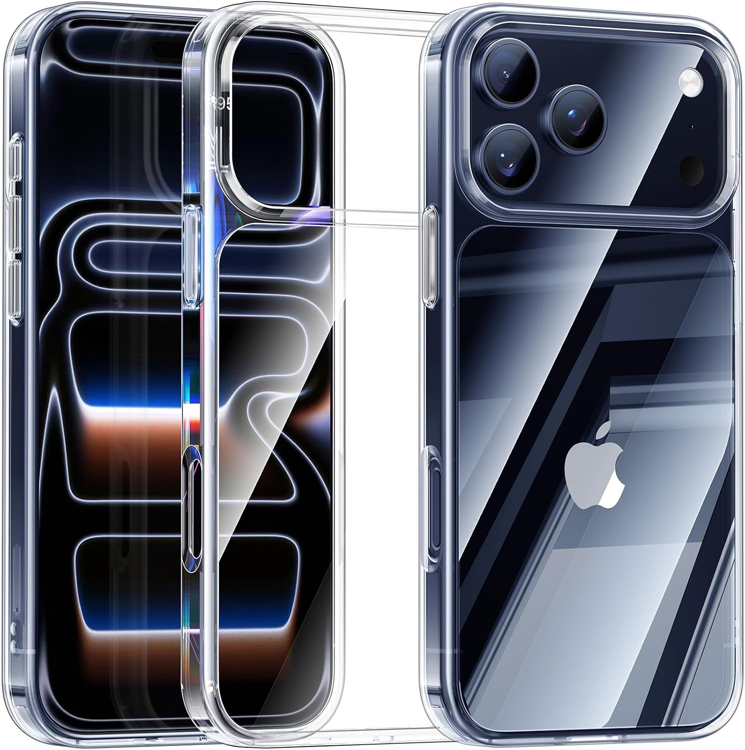Crystal Clear Case & Shockproof Bumper Cover for iPhone 17 Pro Durable Slim Desi