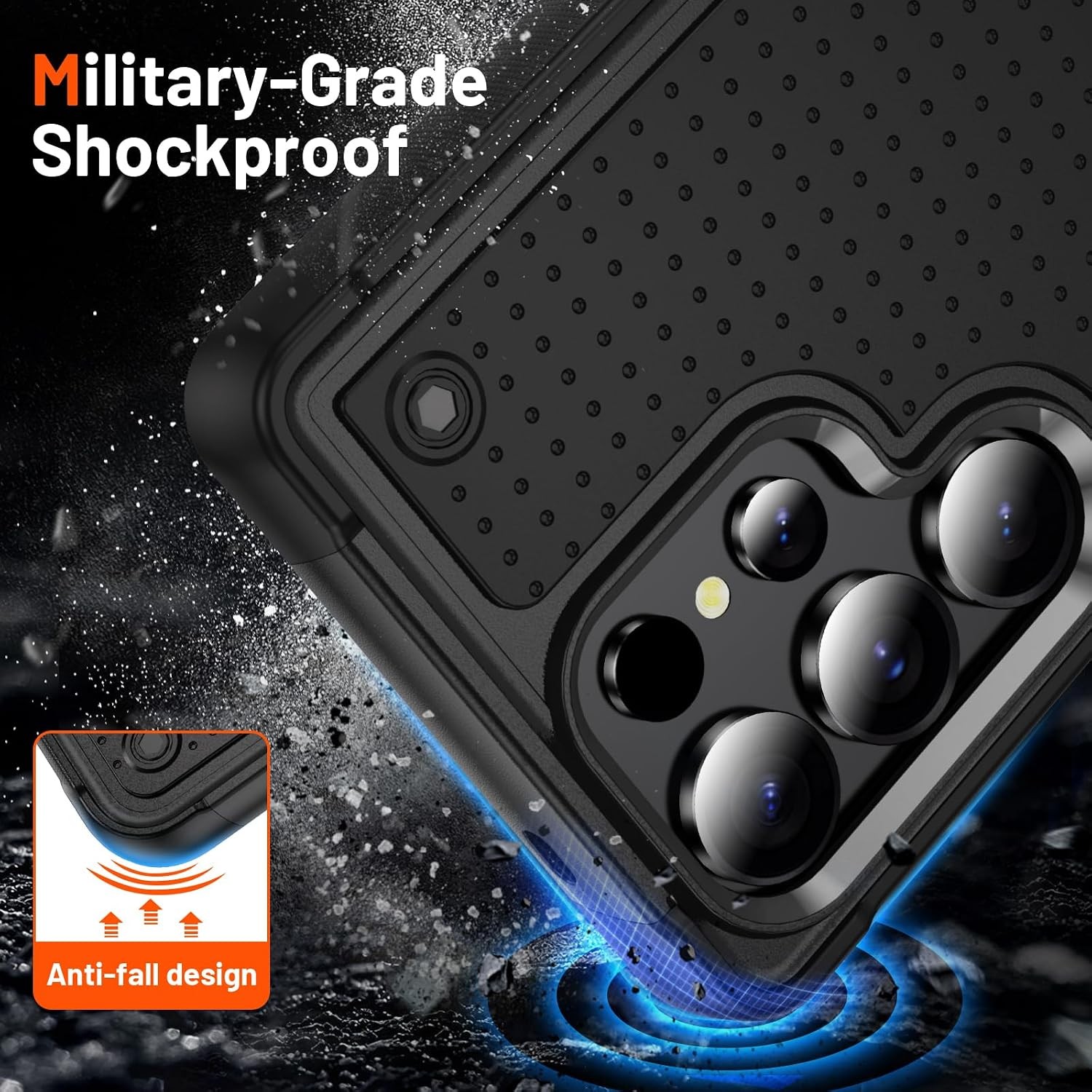 Designed for Samsung Galaxy S25 Ultra Case 2 in 1 Gift Militay Grade Drop Protec