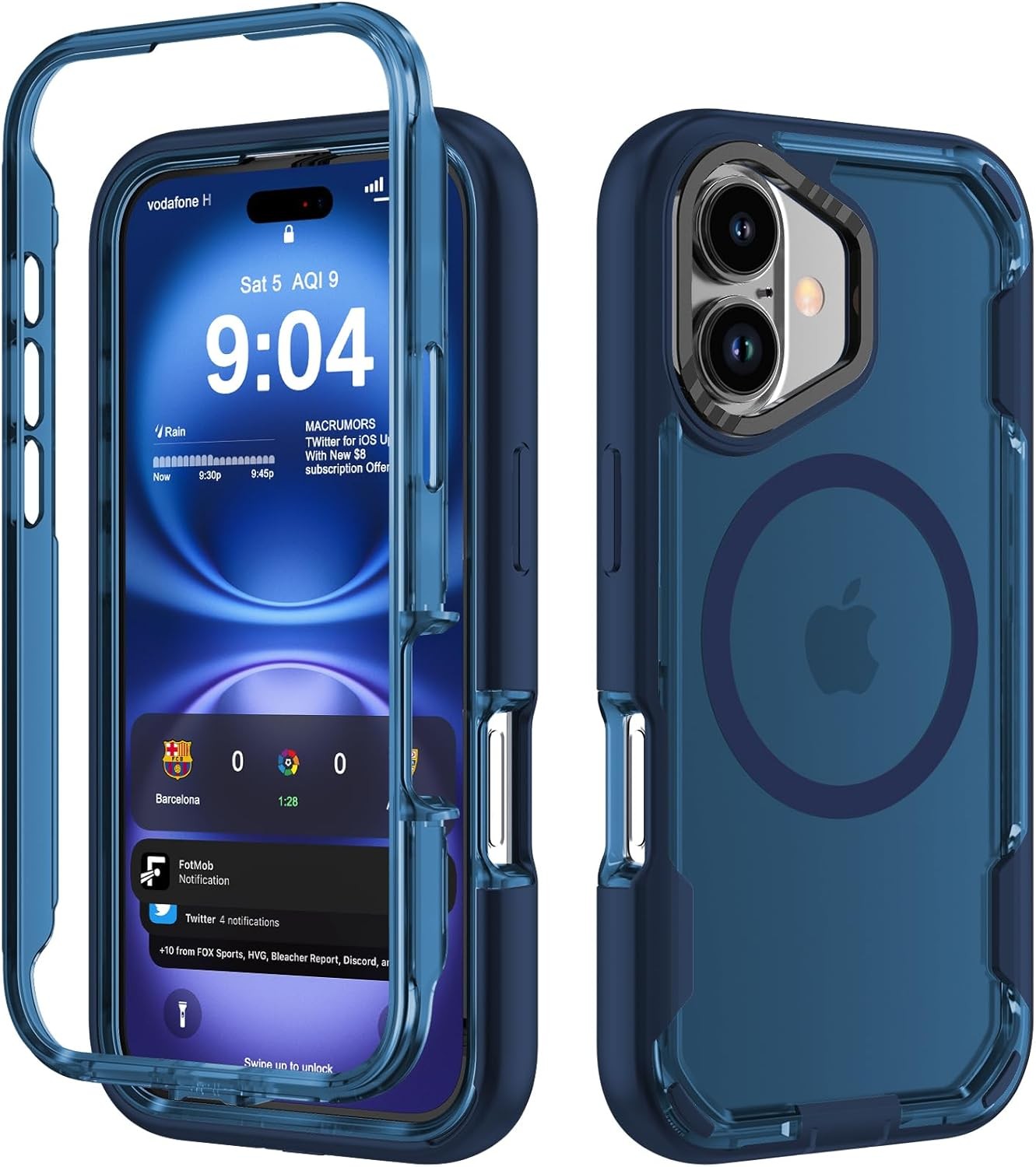 1. For iPhone 16 6.1-Inch Magnetic Shockproof Case Military Grade Drop Protectio