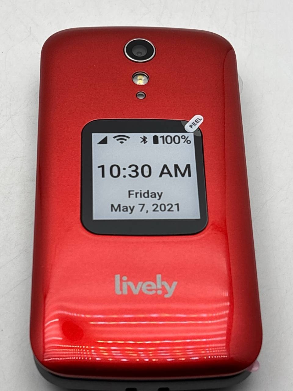 Alcatel 4053S Jitterbug Lively Flip 2 Phone 4G 16GB Big Buttons for Seniors Red