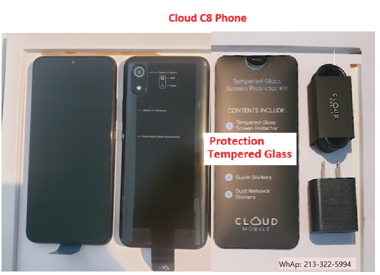 Cloud Mobile Stratus C8 32GB Black 6.5″ Smartphone TruConnect 4G LTE