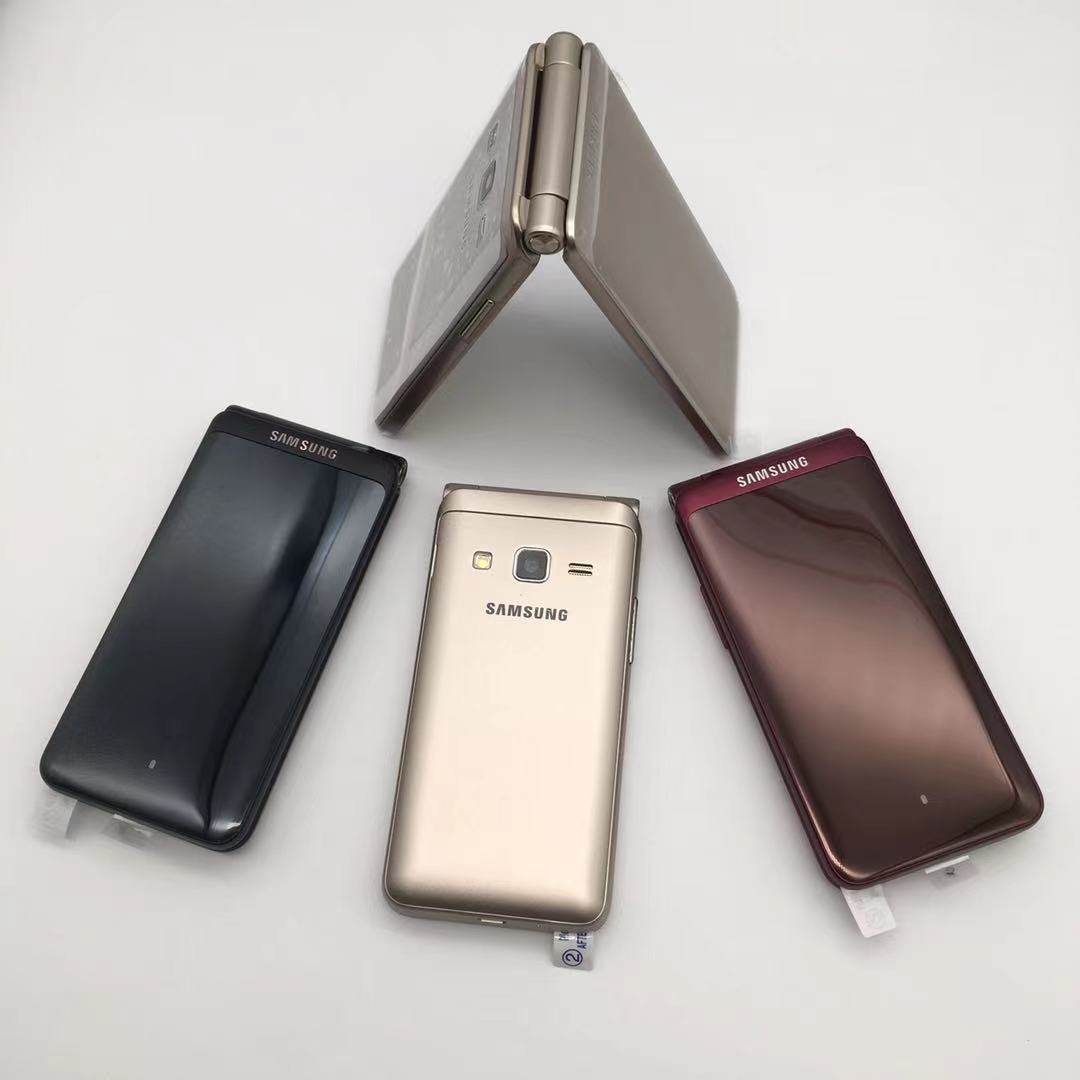 Samsung Galaxy Folder G1600 Unlocked Flip Phone Dual Sim 2GB RAM 16GB ROM GOLD