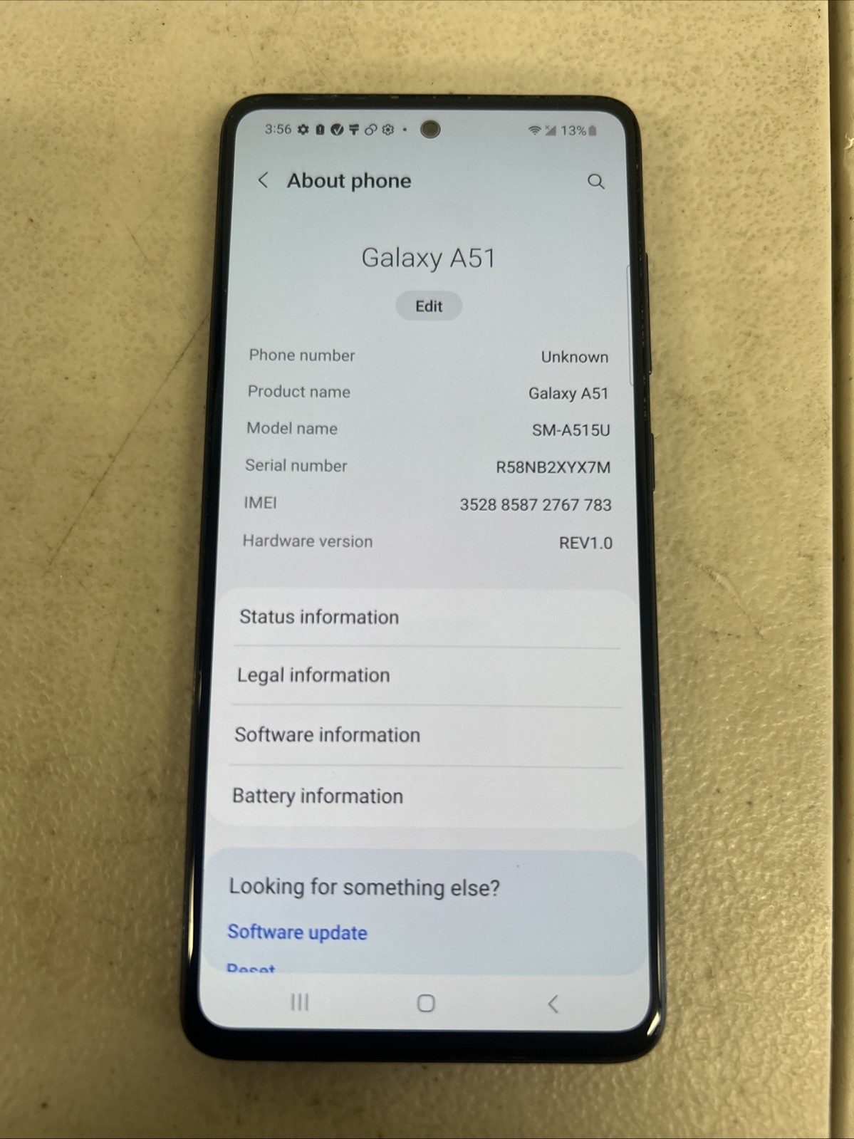Fair Samsung Galaxy A51 128 GB Prism Crush Black Verizon SM-A515U Android