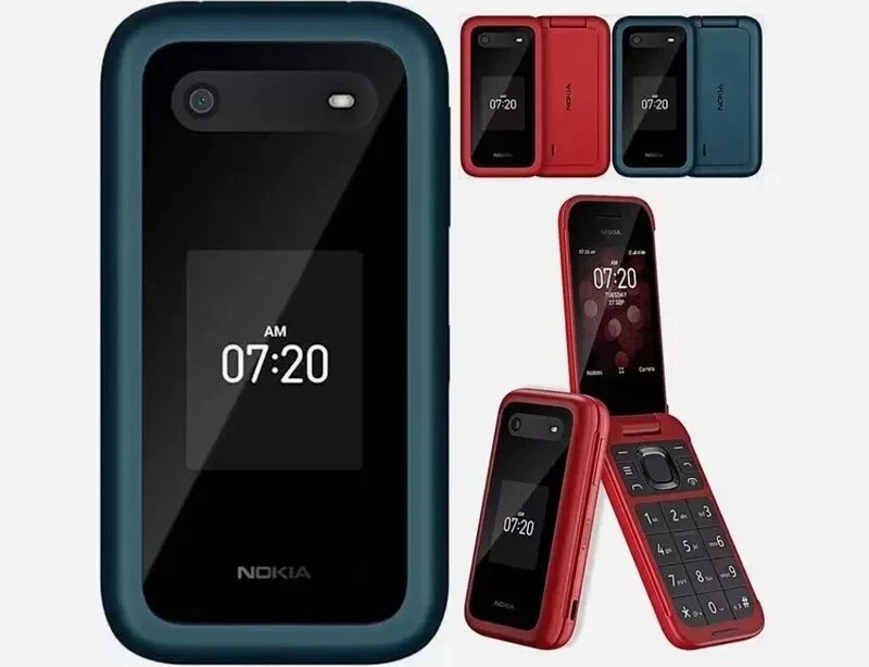 Nokia 2780 Flip Big Keyboad 4G LTE 4GB 512MB RAM 5.0MP Phone 2.7″ WIFI CellPhone