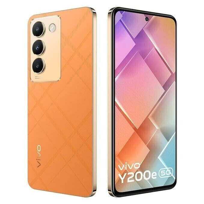 Vivo Y200E 5G Orange (6GB, 128GB)6.67″ (Dual 50MP+2MP )Dual Sim Global Version
