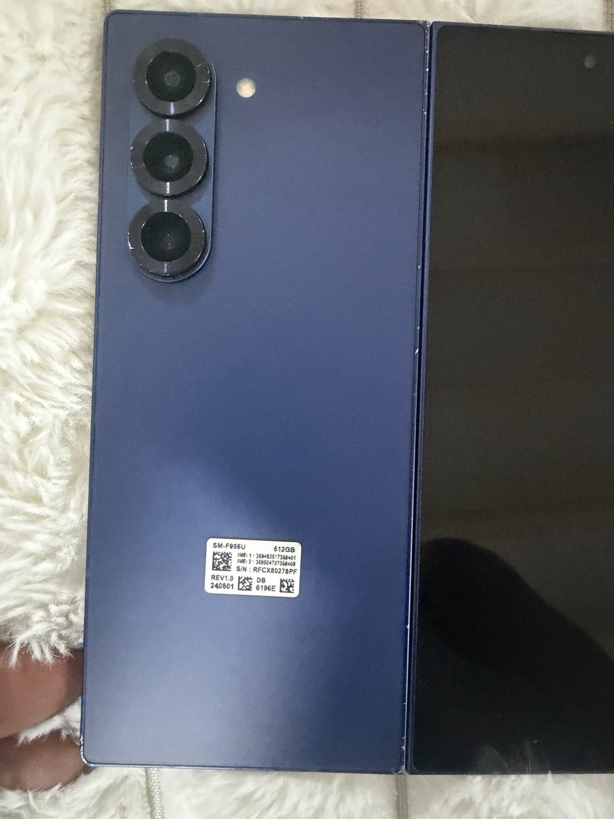 Samsung Galaxy Z Fold6 512GB AT&T imei Issue Sold As is Read Description