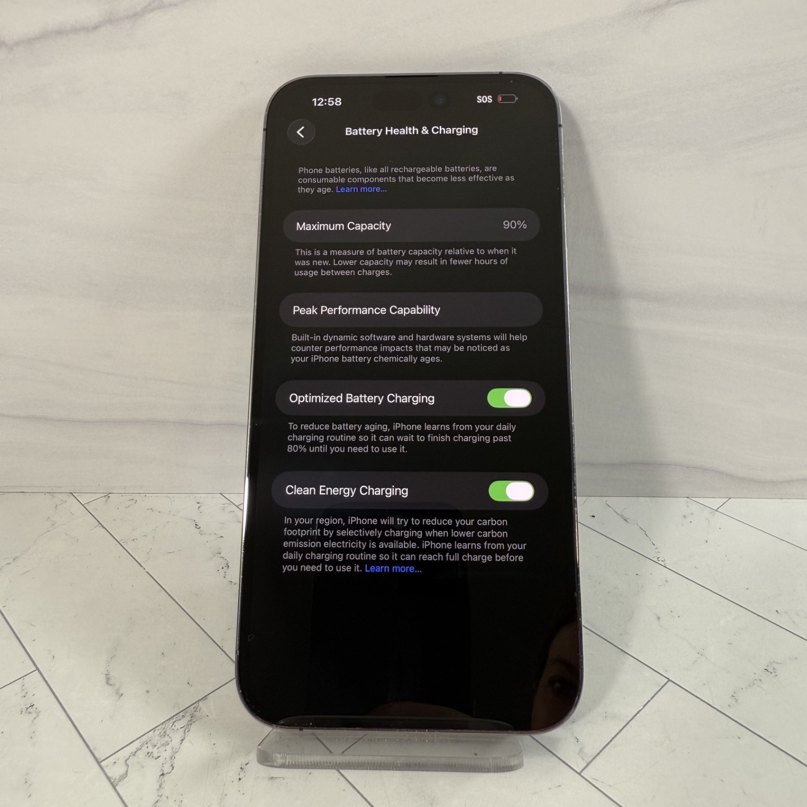 Apple iPhone 14 Pro Max 256 GB A2651 Purple Unlocked READ DETAILS #A69