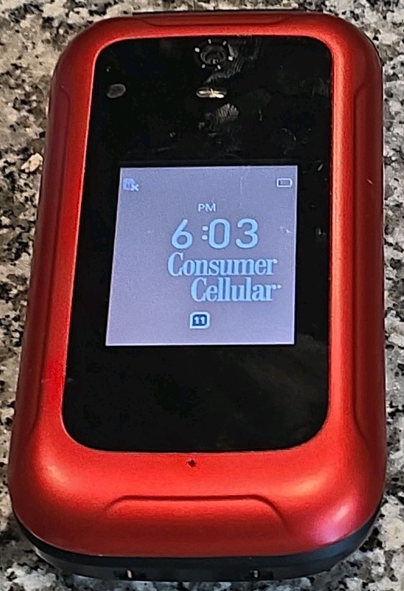 IRIS EASY FLIP, SH3320, 4G-LTE, E-Sim, Consumer Cellular, Prepaid, Senior, Big