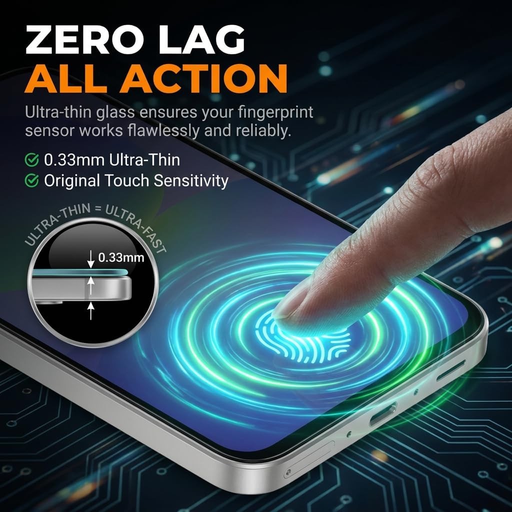 Tempered Glass Screen Protectors for Samsung Galaxy A36 5G, Full Coverage, 3 Pac