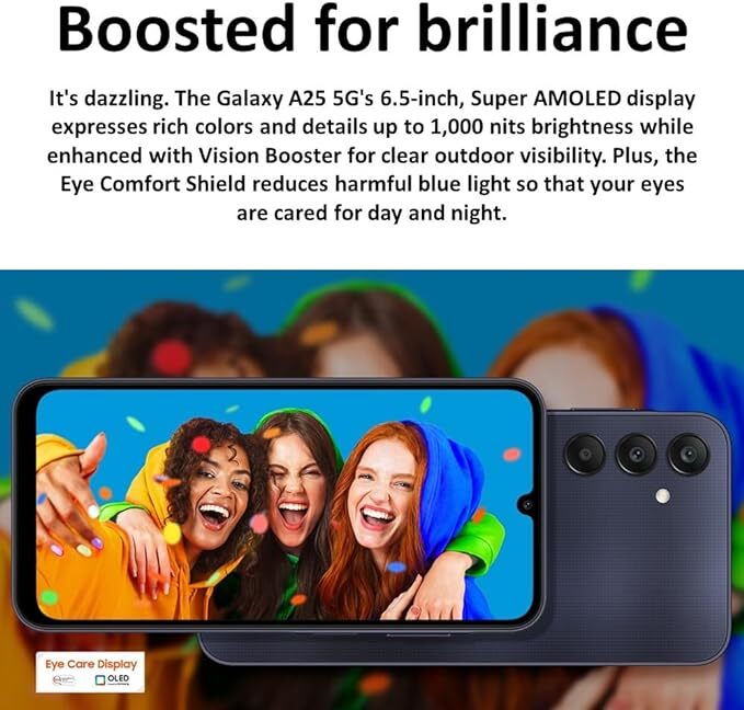 Samsung Galaxy A25 5G Blue Black 128GB – T-Mobile/XFINITY OR UNLOCKED- EXCELLENT