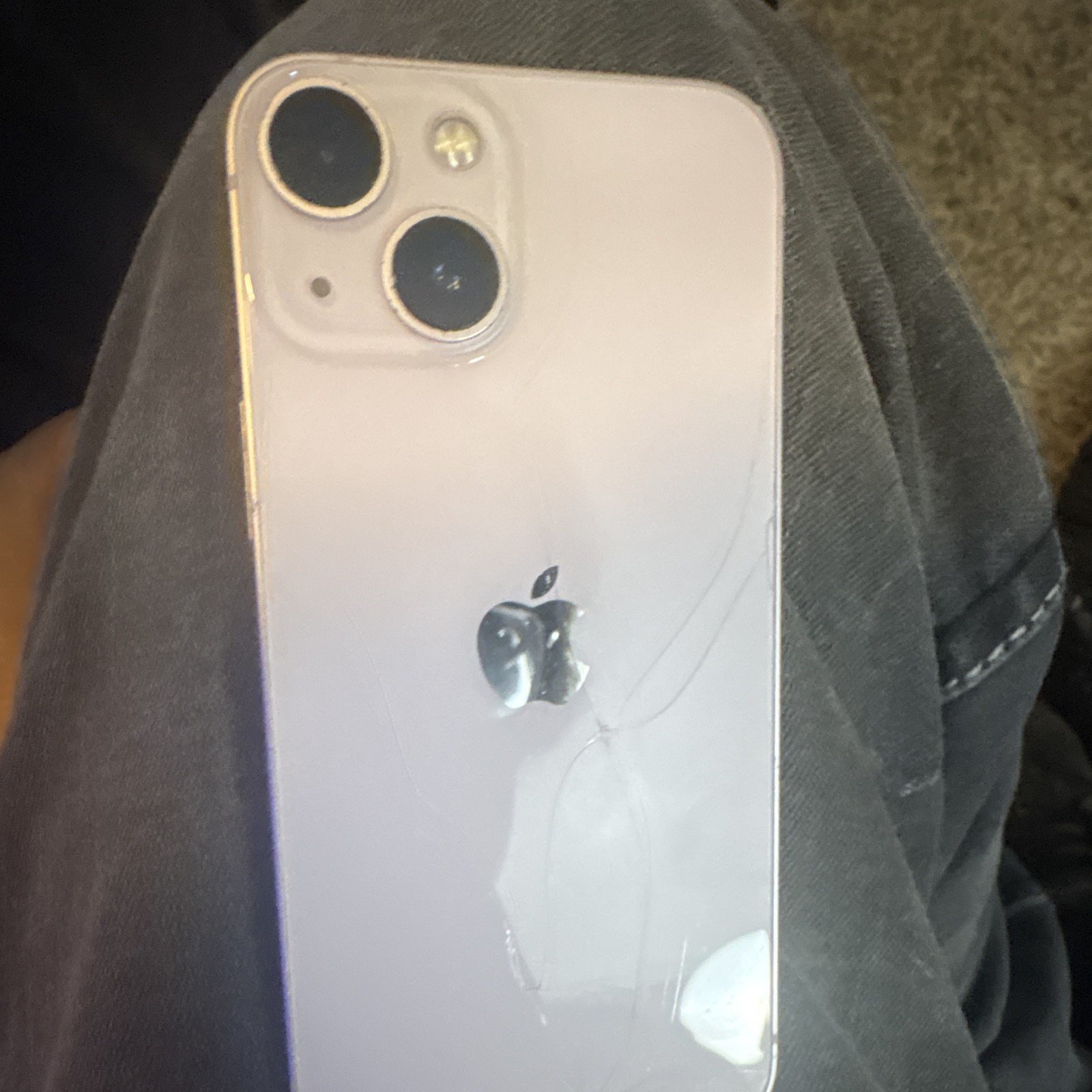 Apple iPhone 13 mini 512GB White iOS 12MP Smartphone Cracked Back Glass