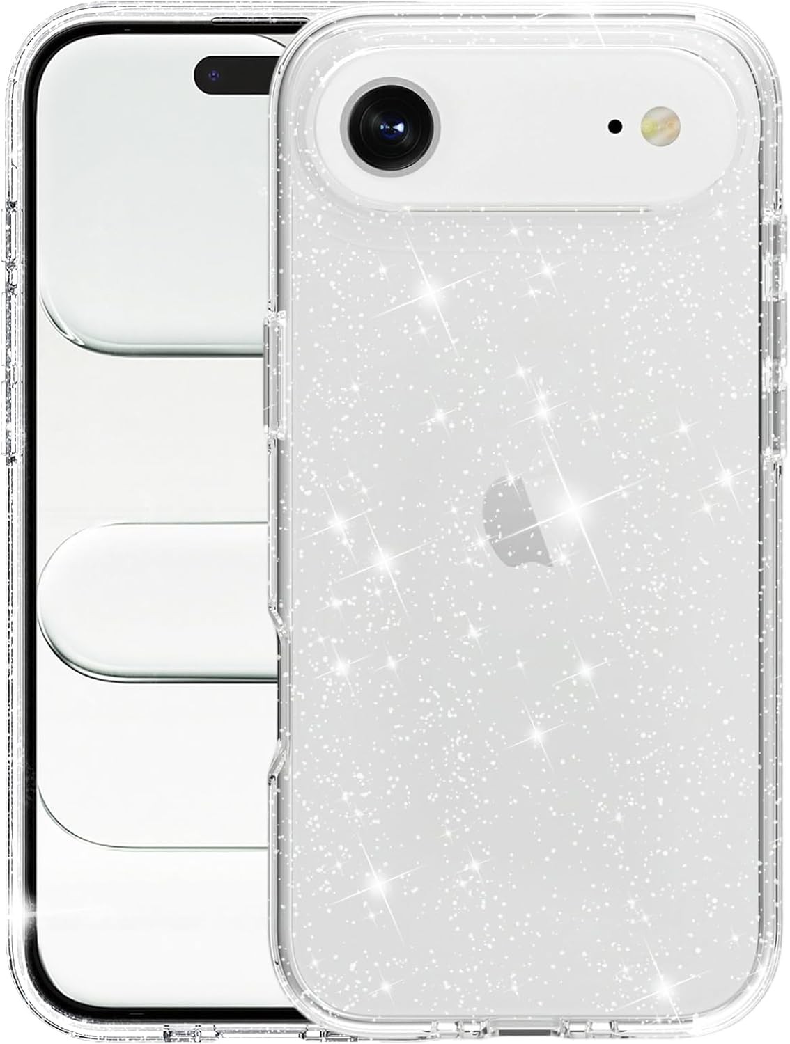iPhone Air Case, Luxury Bling Glitter Sparkly Protective Bumper Hard Shell Cover