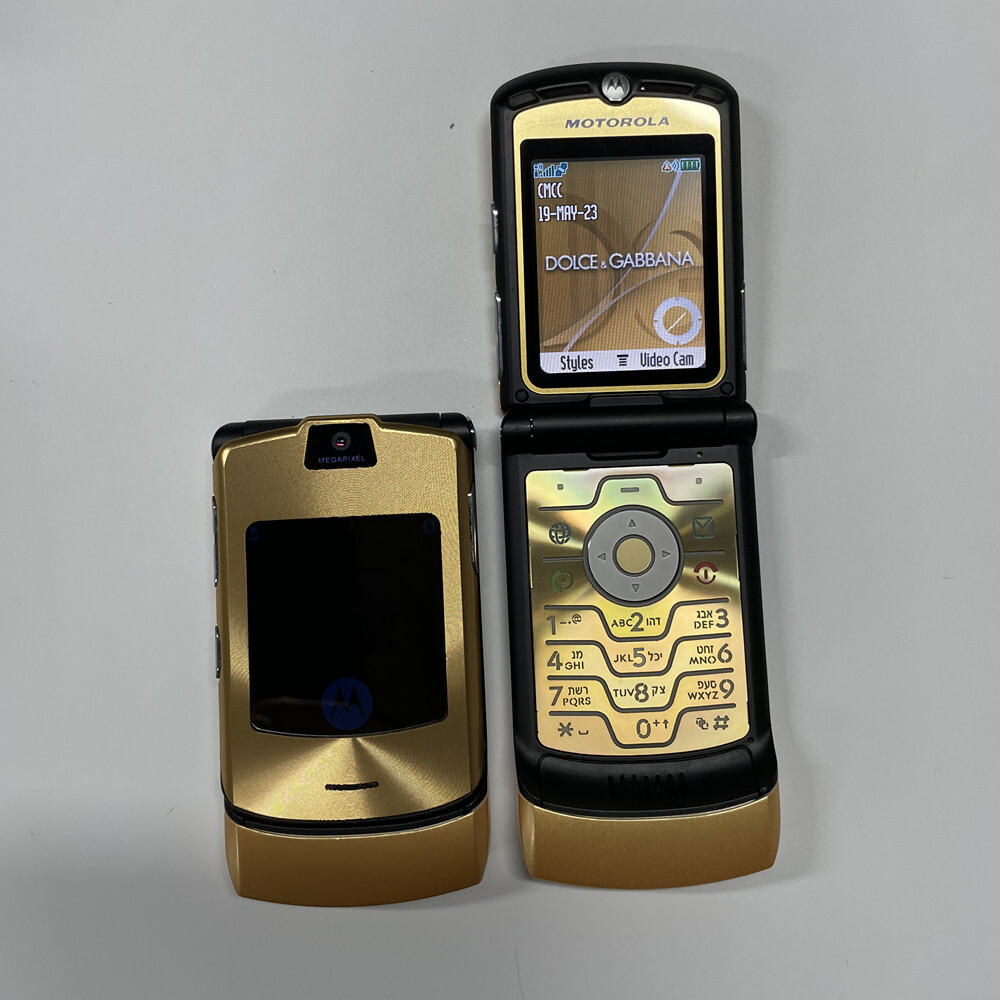 Motorola Razr V3i Dolce Gabbnna (Limited Edition) Flip Mobile Phone Unlocked