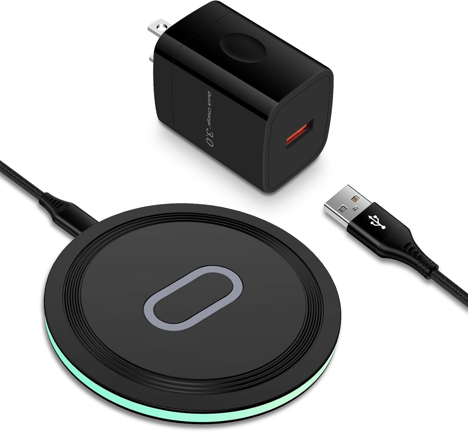Fast 15W Wireless Charger Pad for iPhone 17, Samsung Galaxy S26 Ultra