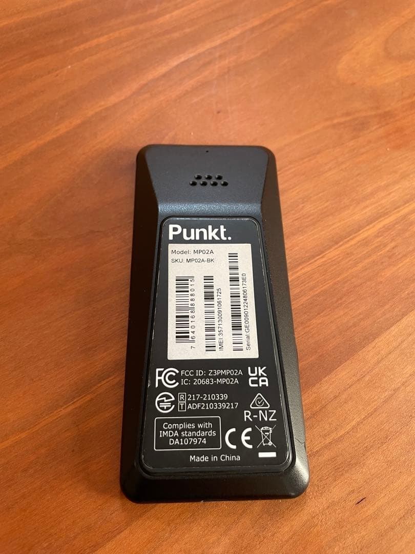 Punkt MP02A 2022 Black Mobile Phone Unlocked Used Japan