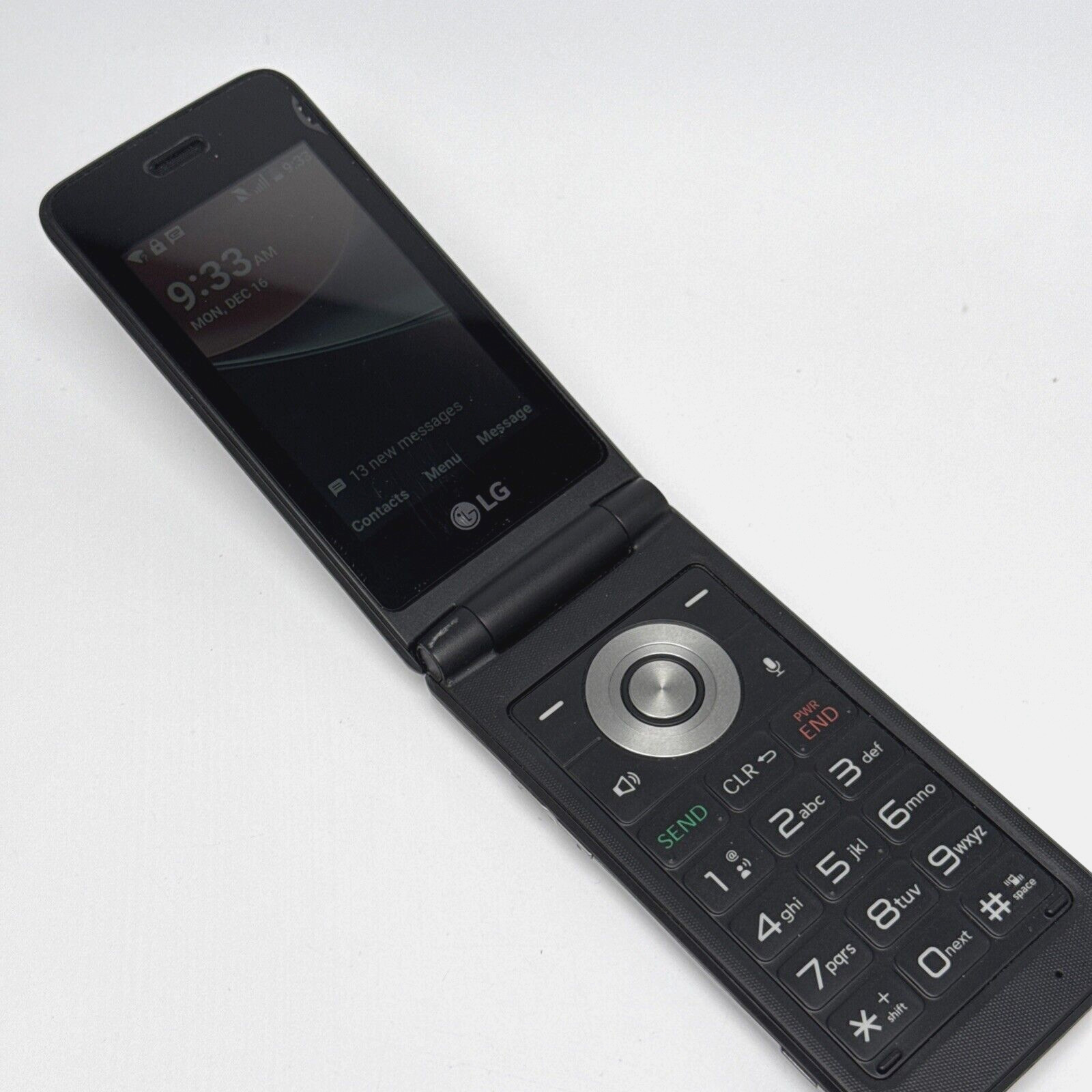 LG Wine 4G LTE Basic Flip-Phone Unlocked for T-Mobile Metro Consumer QLink Mint