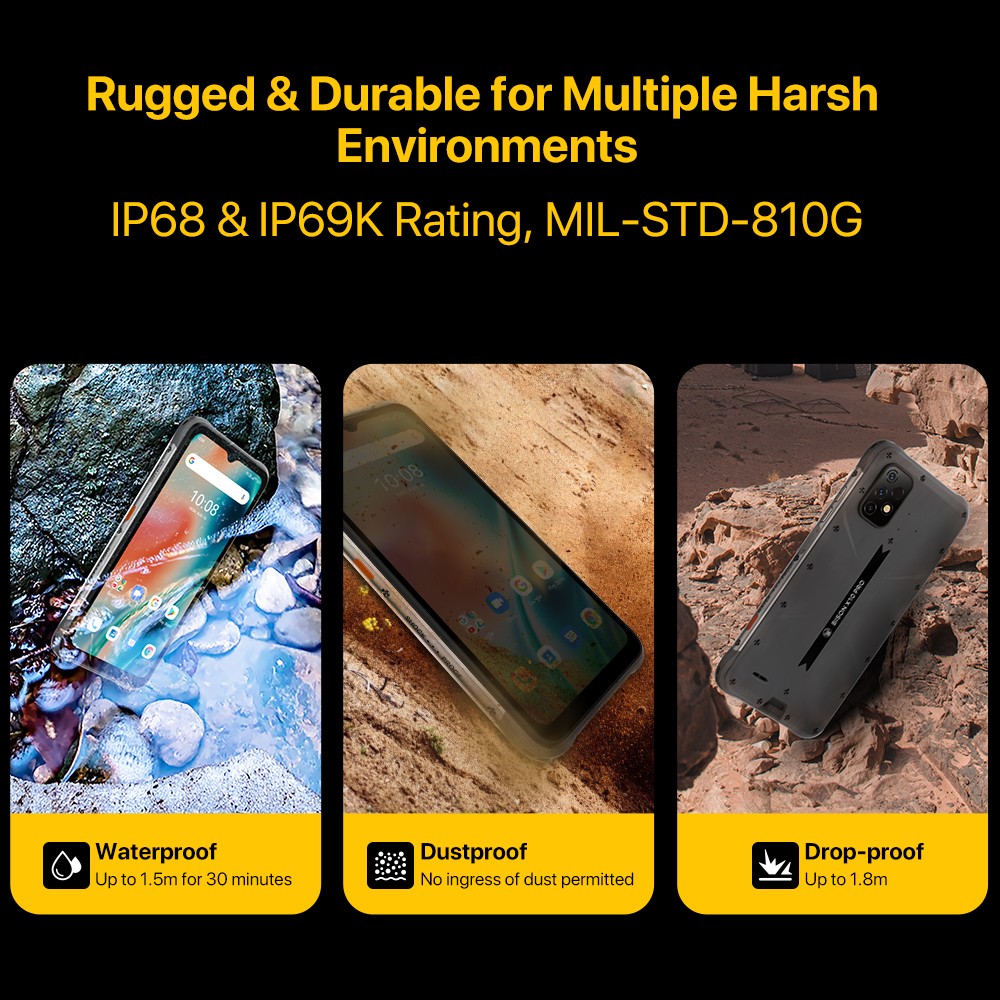 UMIDIGI BISON X10 Pro 6GB+128GB NFC Unlocked Android Rugged Smartphone
