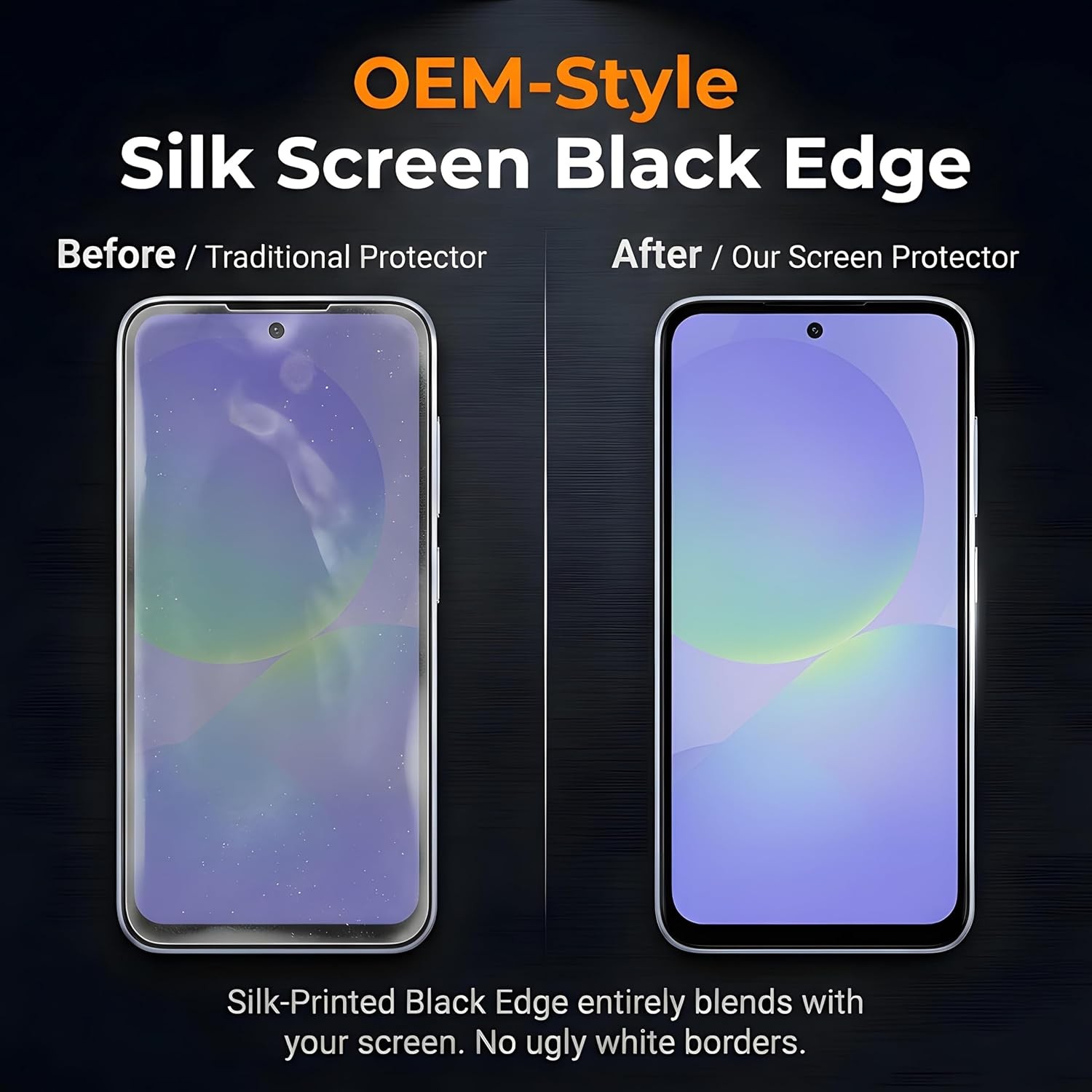 Tempered Glass Screen Protectors for Samsung Galaxy A36 5G, Full Coverage, 3 Pac