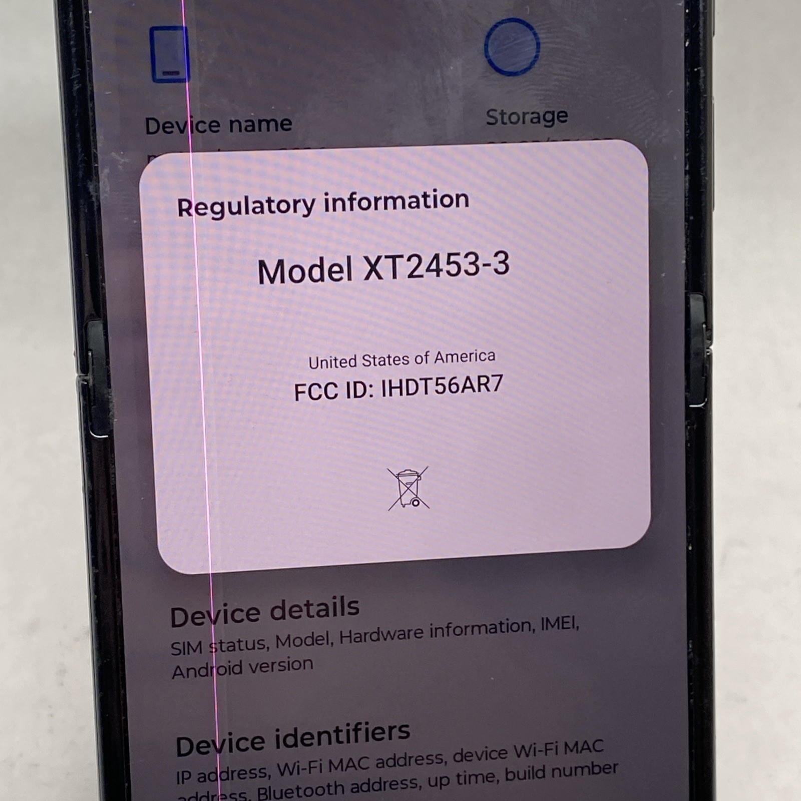 Motorola Razr 2024 XT2453-3 256GB Grey Factory Unlocked Bad Inner Screen READ*
