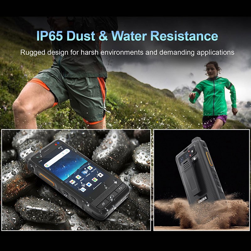 4G Rugged Phone Android 15 Smartphone ZELLO Dual SIM Builder Mobile UNIWA F400