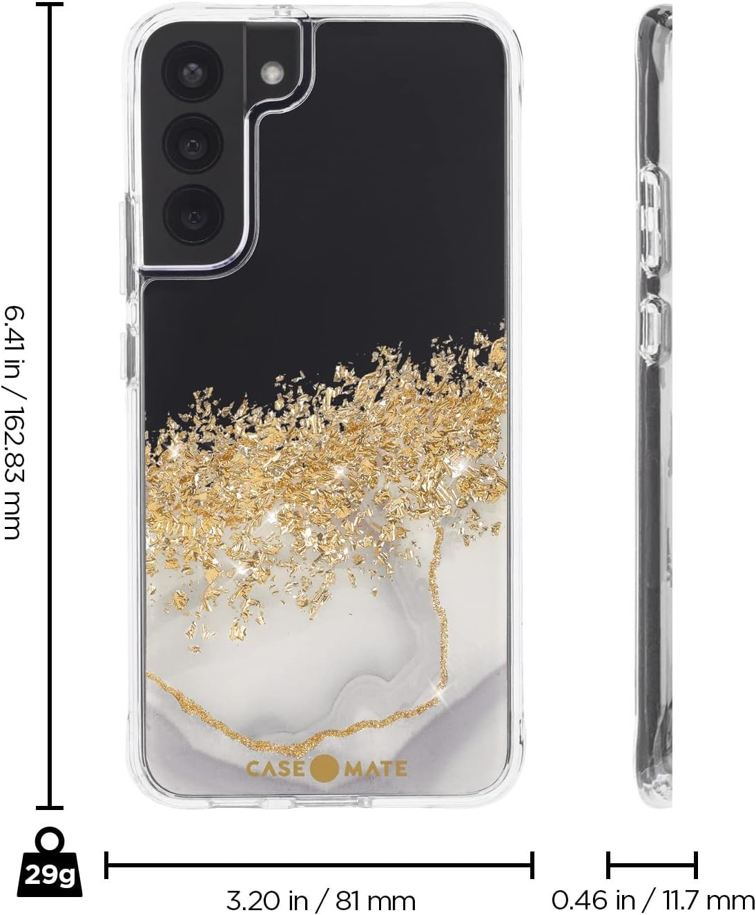 Samsung Galaxy S22 Plus – 10 ft Drop Protection Case – 6.6 Inch – Karat Marble
