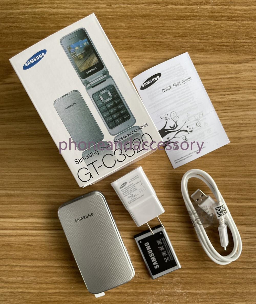 SAMSUNG C3520 Mobile Phone Bluetooth MP3 FM Radio GSM Flip Unlocked Cell phone