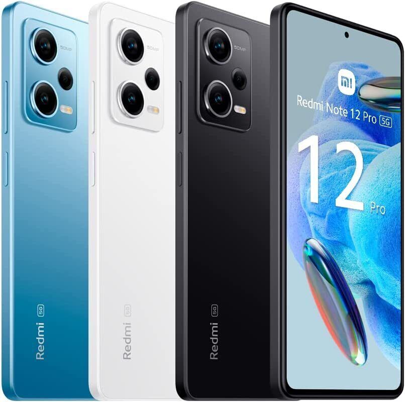 XIAOMI REDMI NOTE 12 PRO 128GB & 256GB BLACK/BLUE/WHITE 6GB & 8GB RAM BRAND NEW
