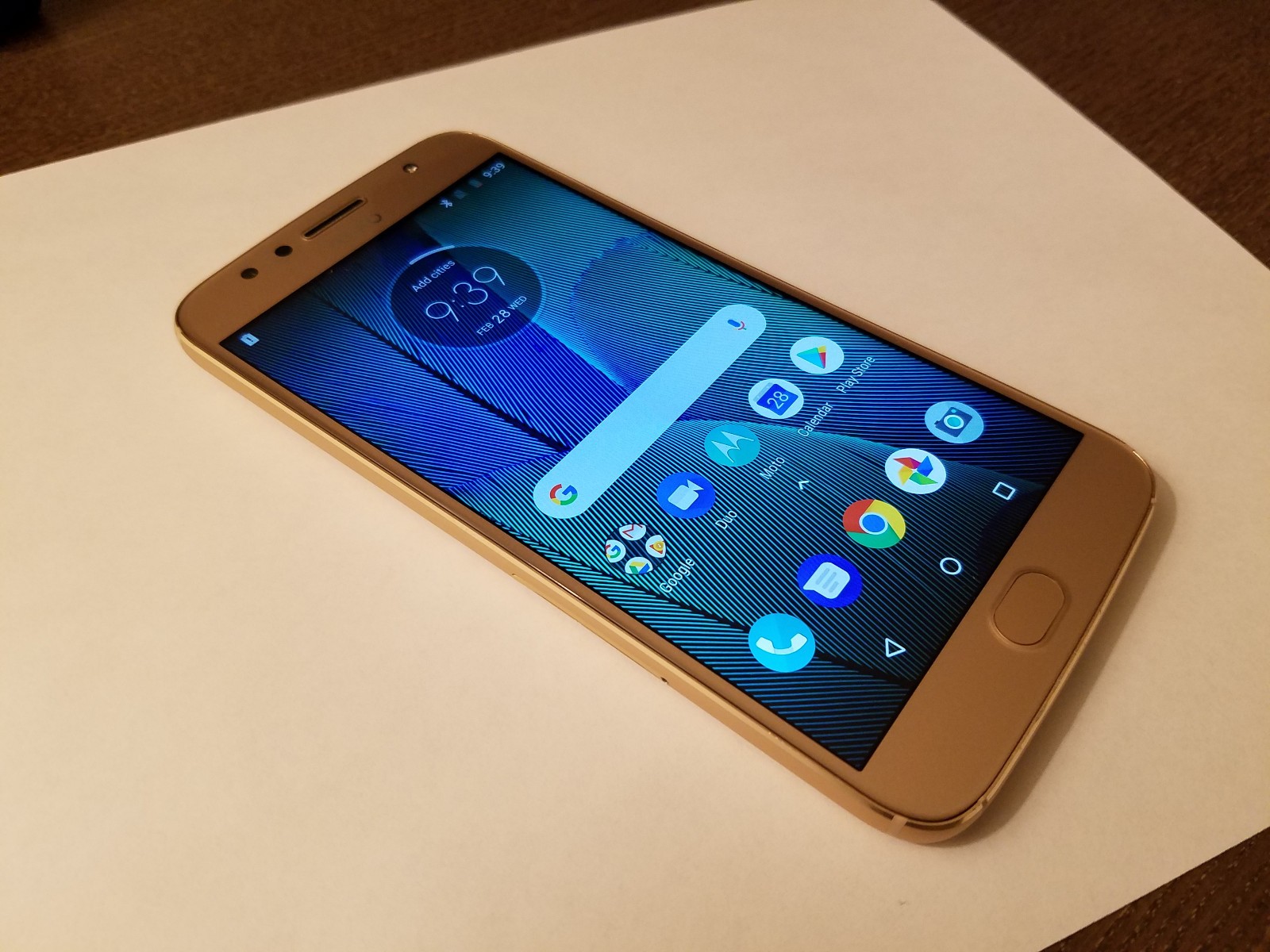 Motorola Moto G5S Plus – 32 GB – Gold (Factory Unlocked) (Good, Some Scuffs)