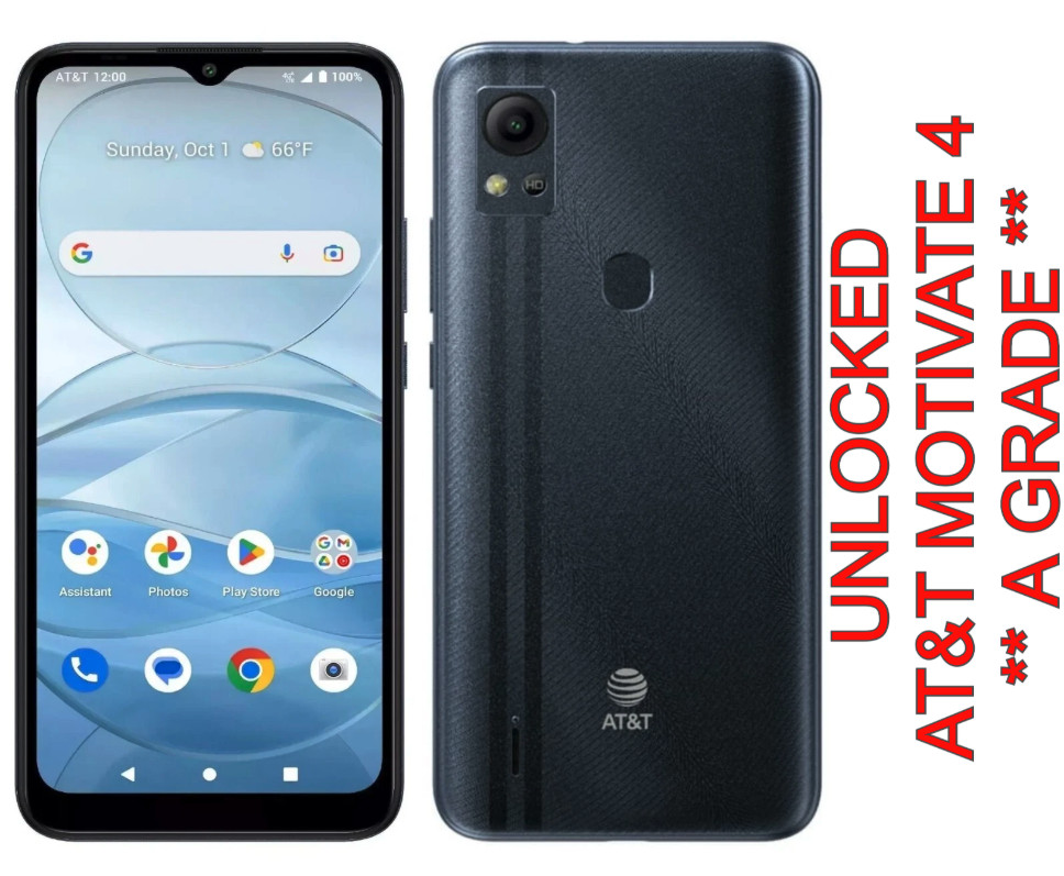 UNLOCKED AT&T Motivate 4 SL112A 32GB 3GB Android 4G LTE Smart Phone *A GRADE*