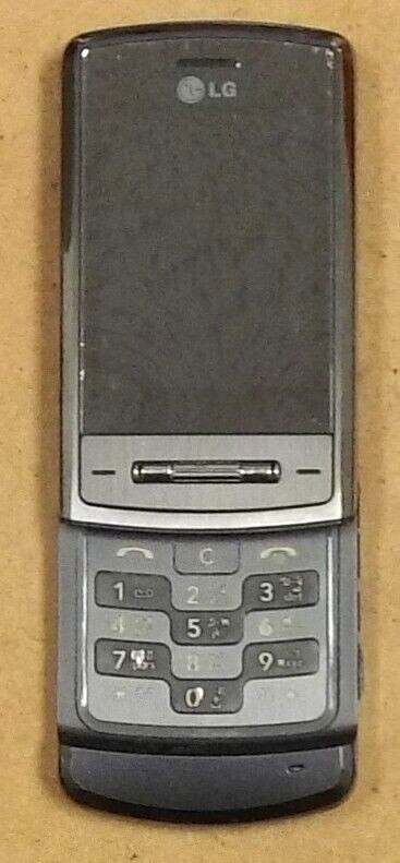LG Shine KE970 – Gray and Silver ( Unlocked ) Super Rare Slider Phone – Bundled