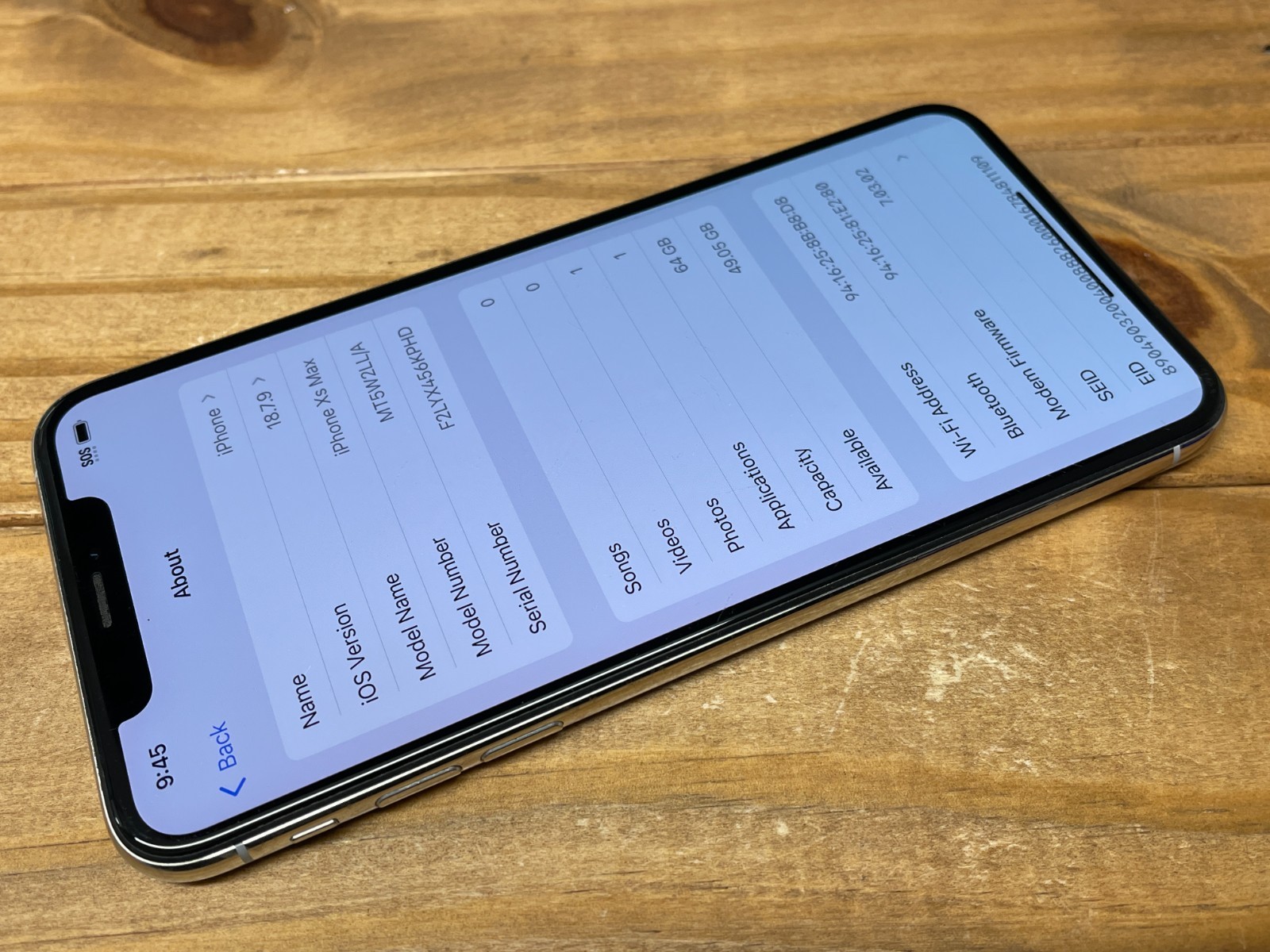 Apple iPhone XS Max – 64 GB – Silver (Unlocked) A1921 – Works – Read Desc.