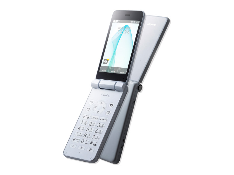 SHARP AQUOS KEITAI White SH-N01 Android Flip Phone SIM Unlocked 601SH JAPAN