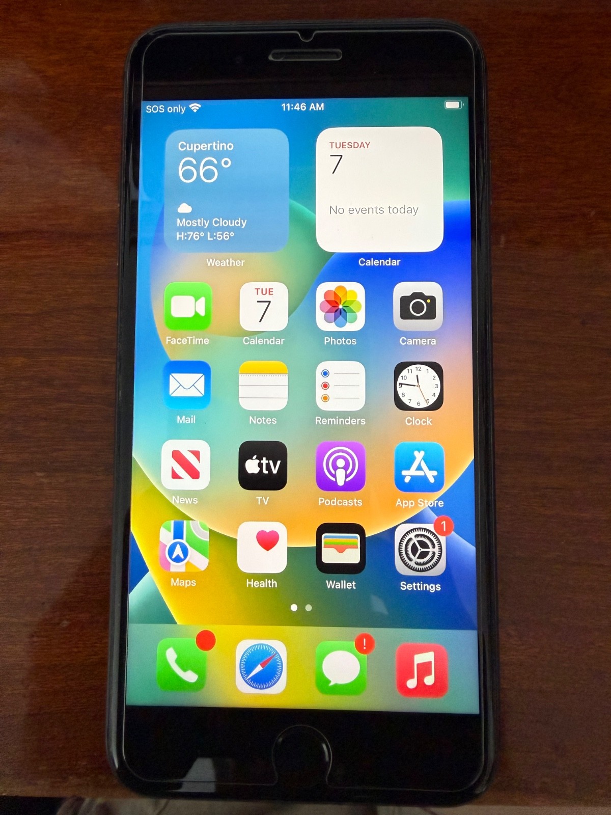Apple iPhone 8 Plus – 256 GB – Black – AT&T. Reset to factory settings.