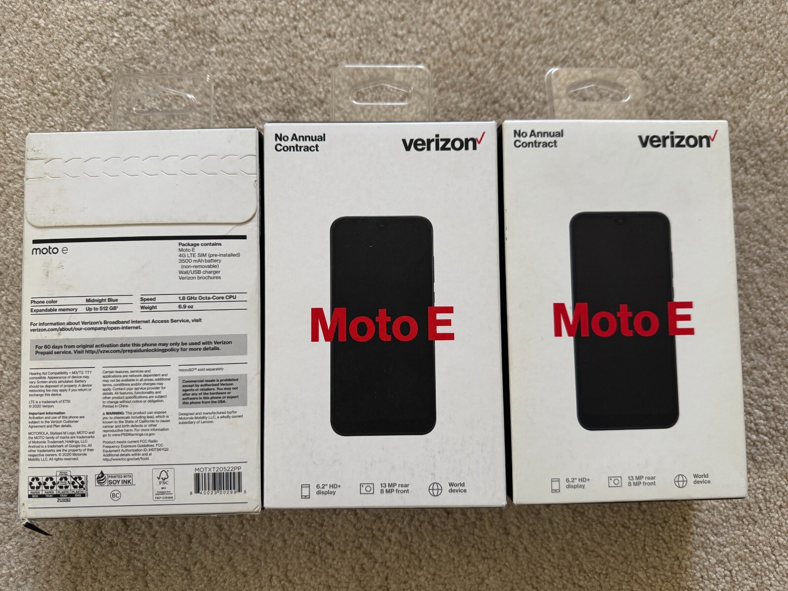 New Moto E Verizon Wireless Smart Phone 32GB/2GB RAM 6.2″ Smart Phone