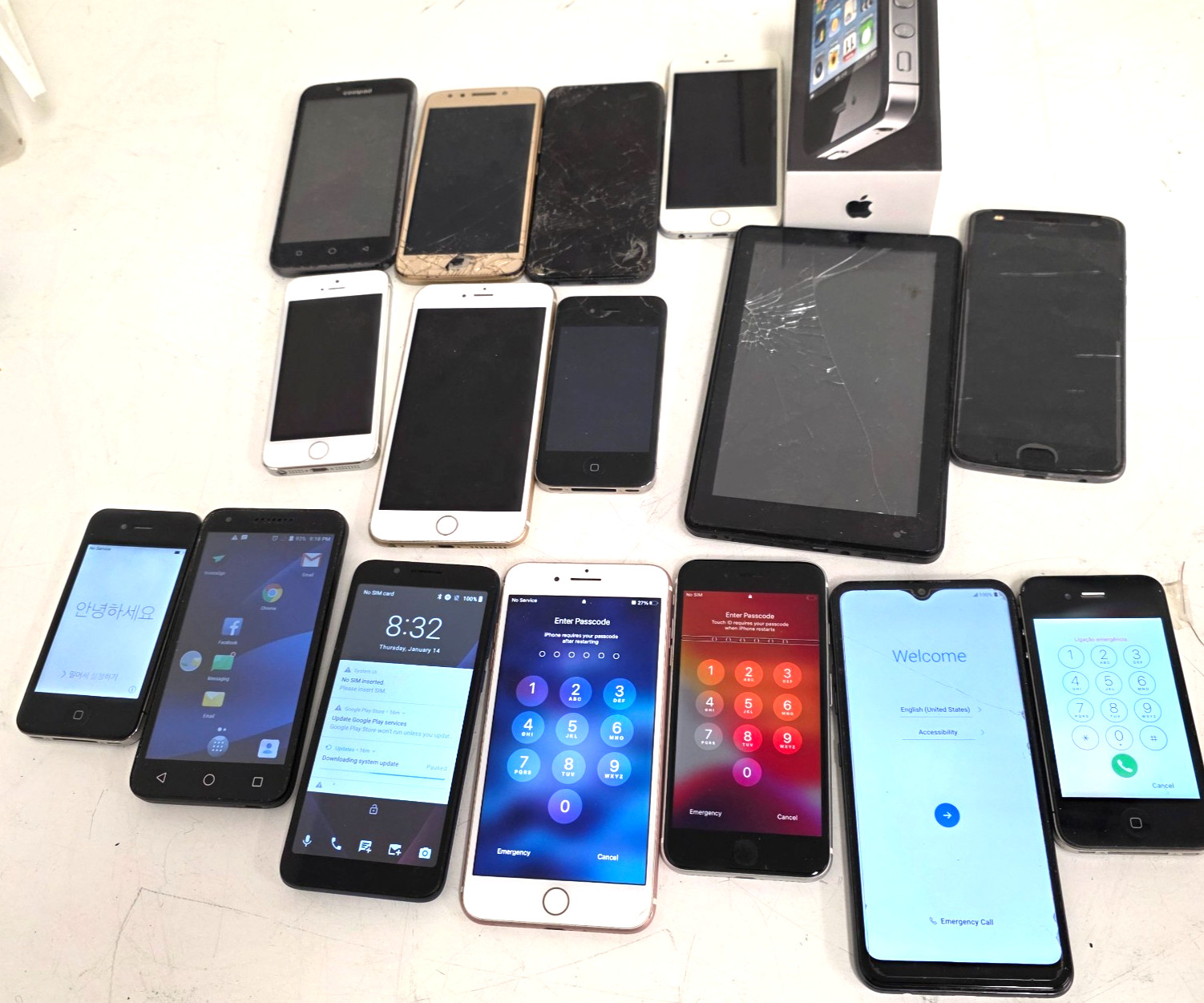LOT OF Apple LG Android Mixed Cell Phones For Parts Repair – ASIS