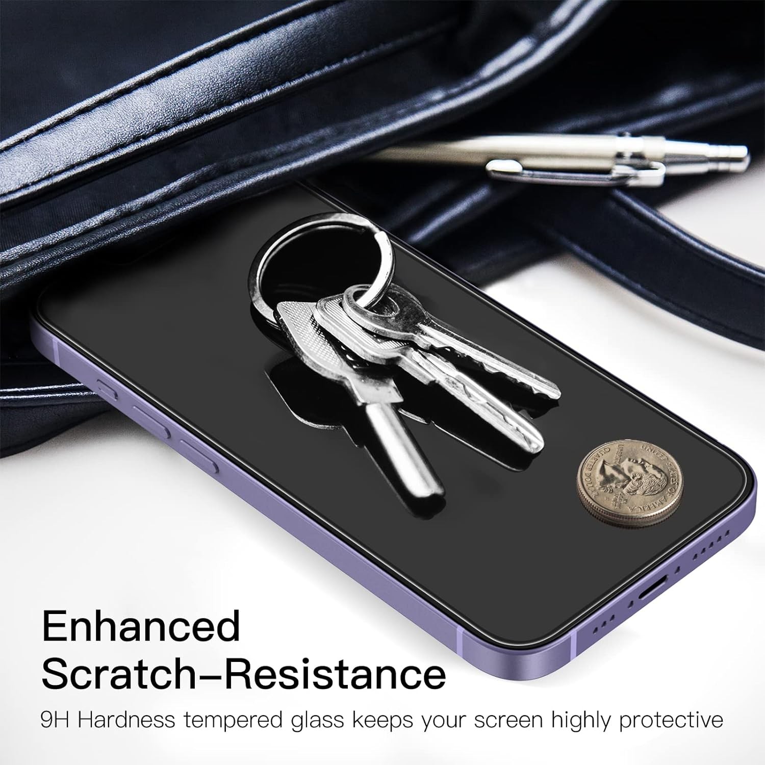3PCS Screen Protector for iPhone 14 Plus 6.7 Inch Tempered Glass Film Anti Scrat