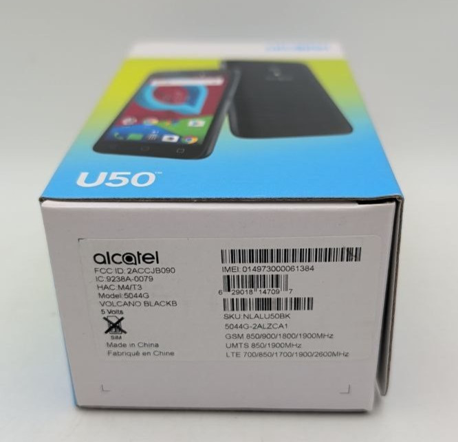 Alcatel U50 5044G 8GB Smartphone Android 5″ Unlocked GSM 4G LTE 5MP Black