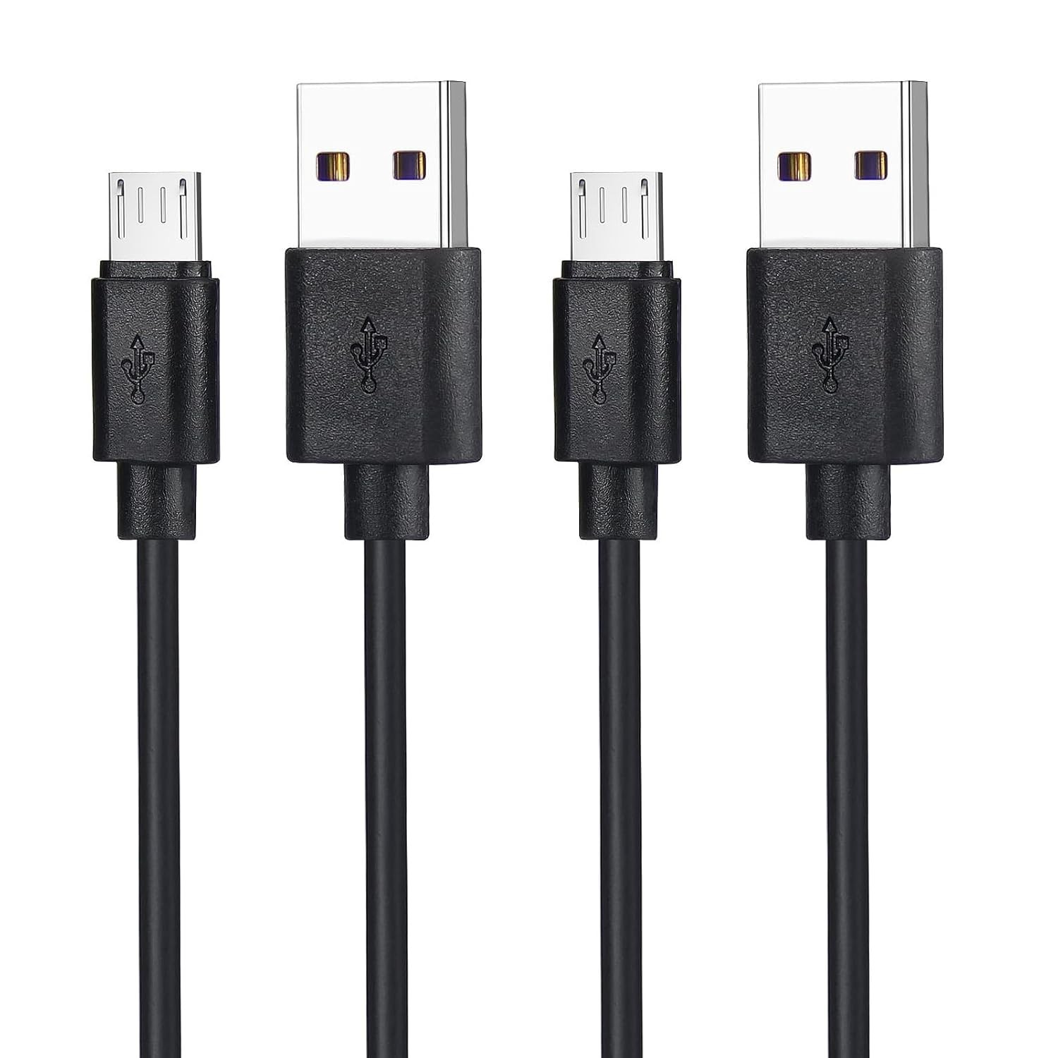 2 Pack Micro USB Fast Charger Adapter for Samsung Galaxy A15, S7, 3ft