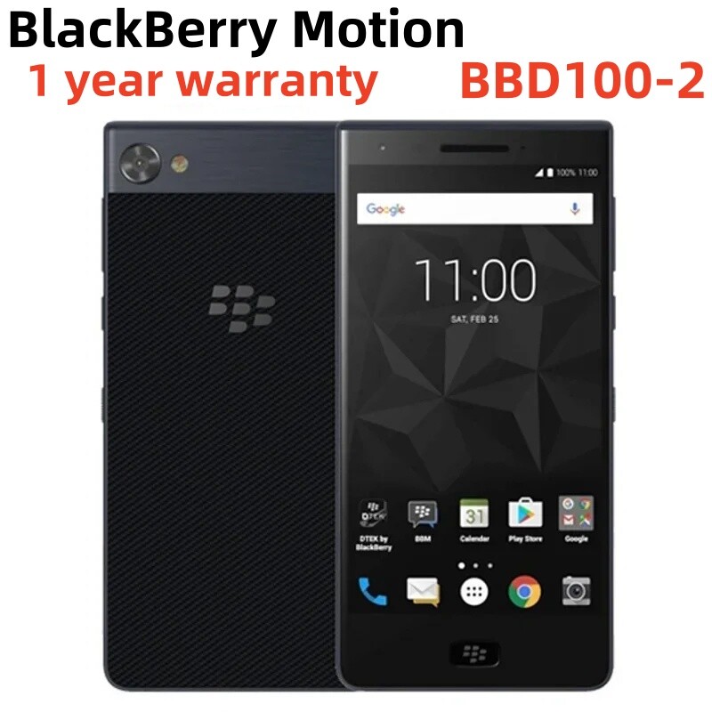 BlackBerry Motion BBD100-2 32GB LTE 4G Unlocked Android Smartphone New Sealed