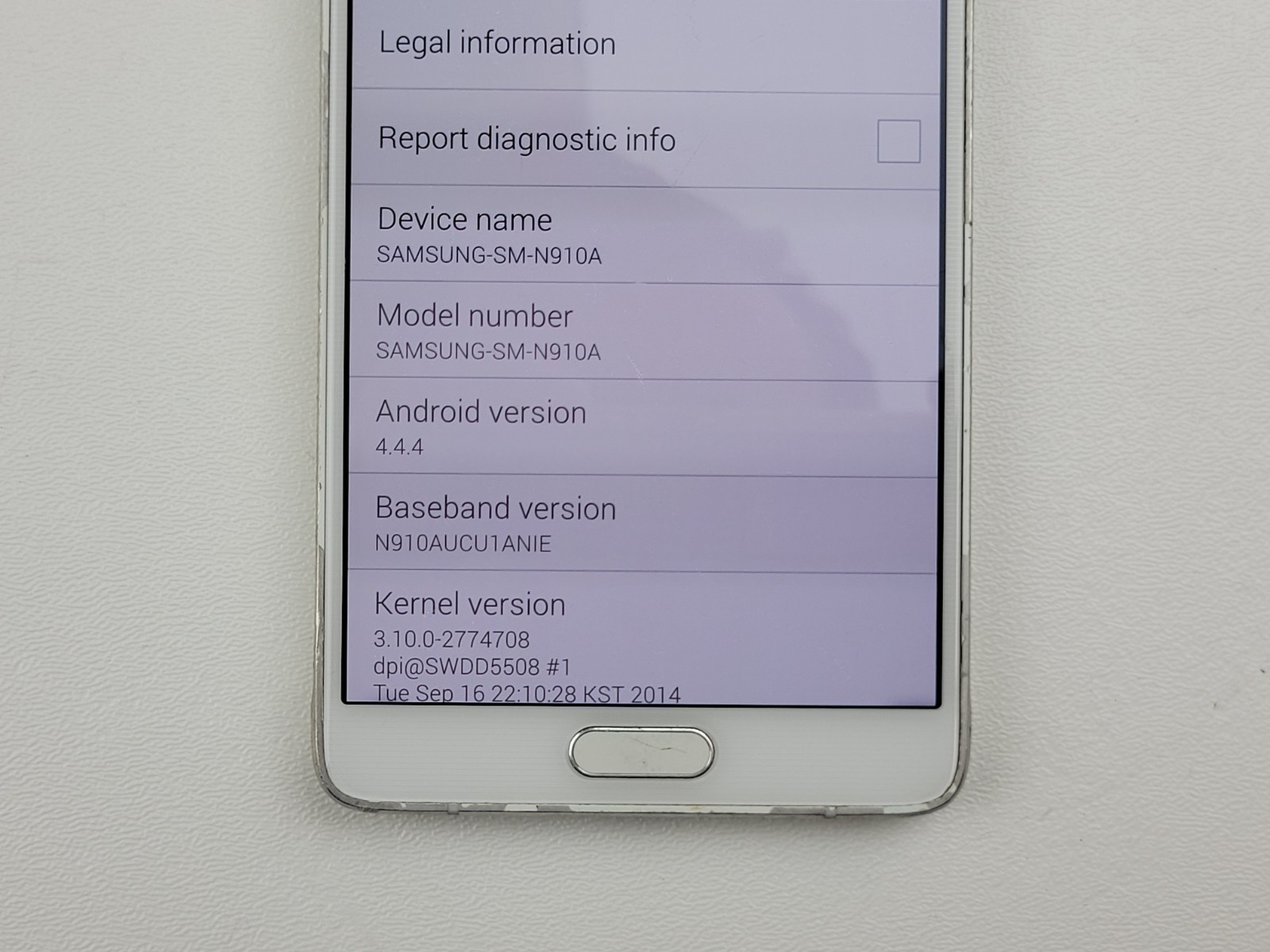 Samsung Galaxy Note 4 (SM-N910A) 32GB (AT&T) – *READ* – Clean IMEI – H3271