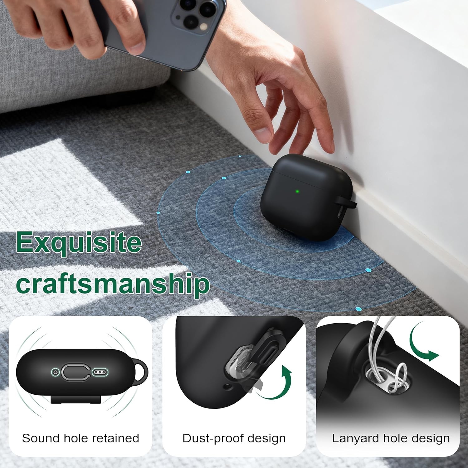 Protective Soft Silicone Case Cover for Apple AirPods Pro 3rd Gen (USB-C)
