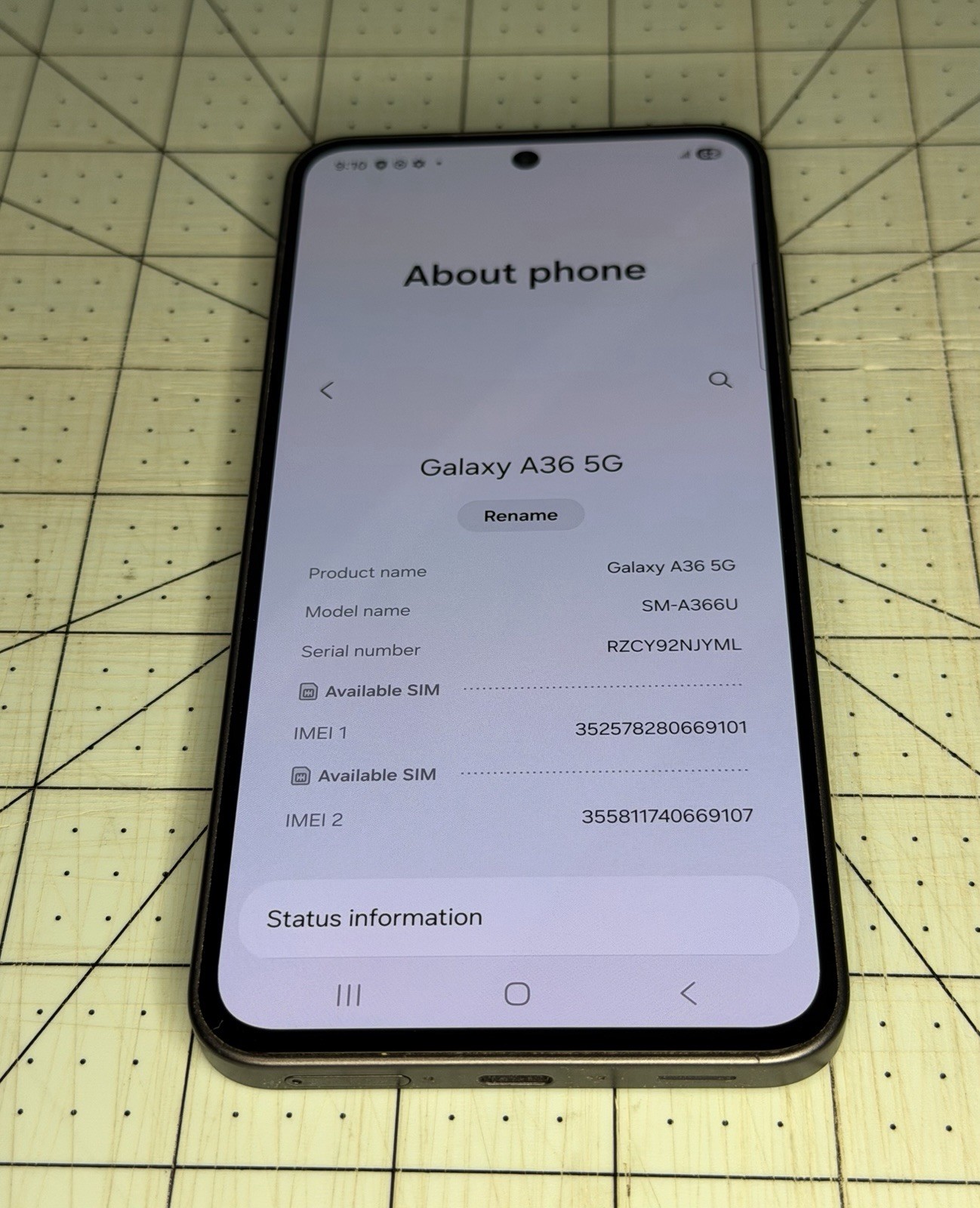 Samsung Galaxy a36 5g – For Parts – Read Description
